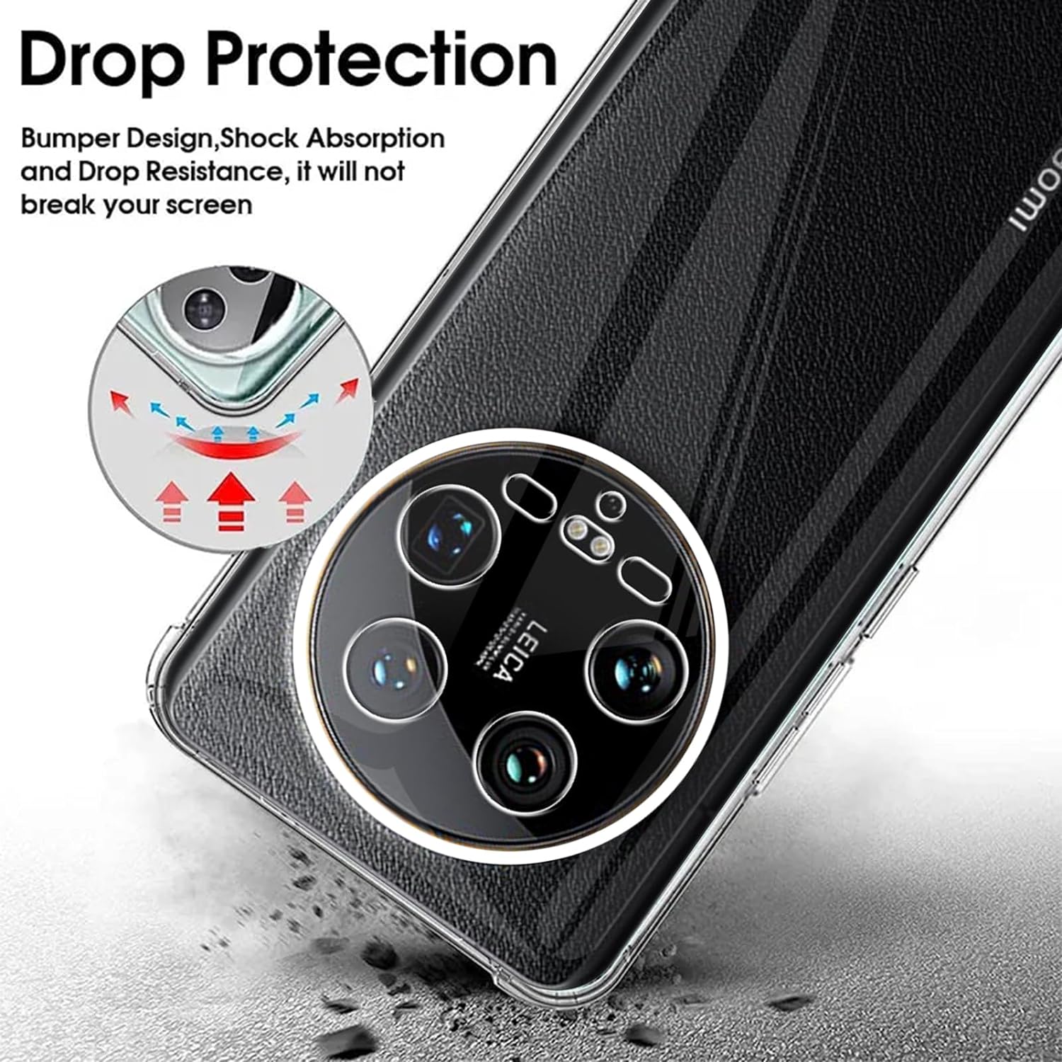 Xiaomi 14 Ultra Case Clear Silicone Gel Phone