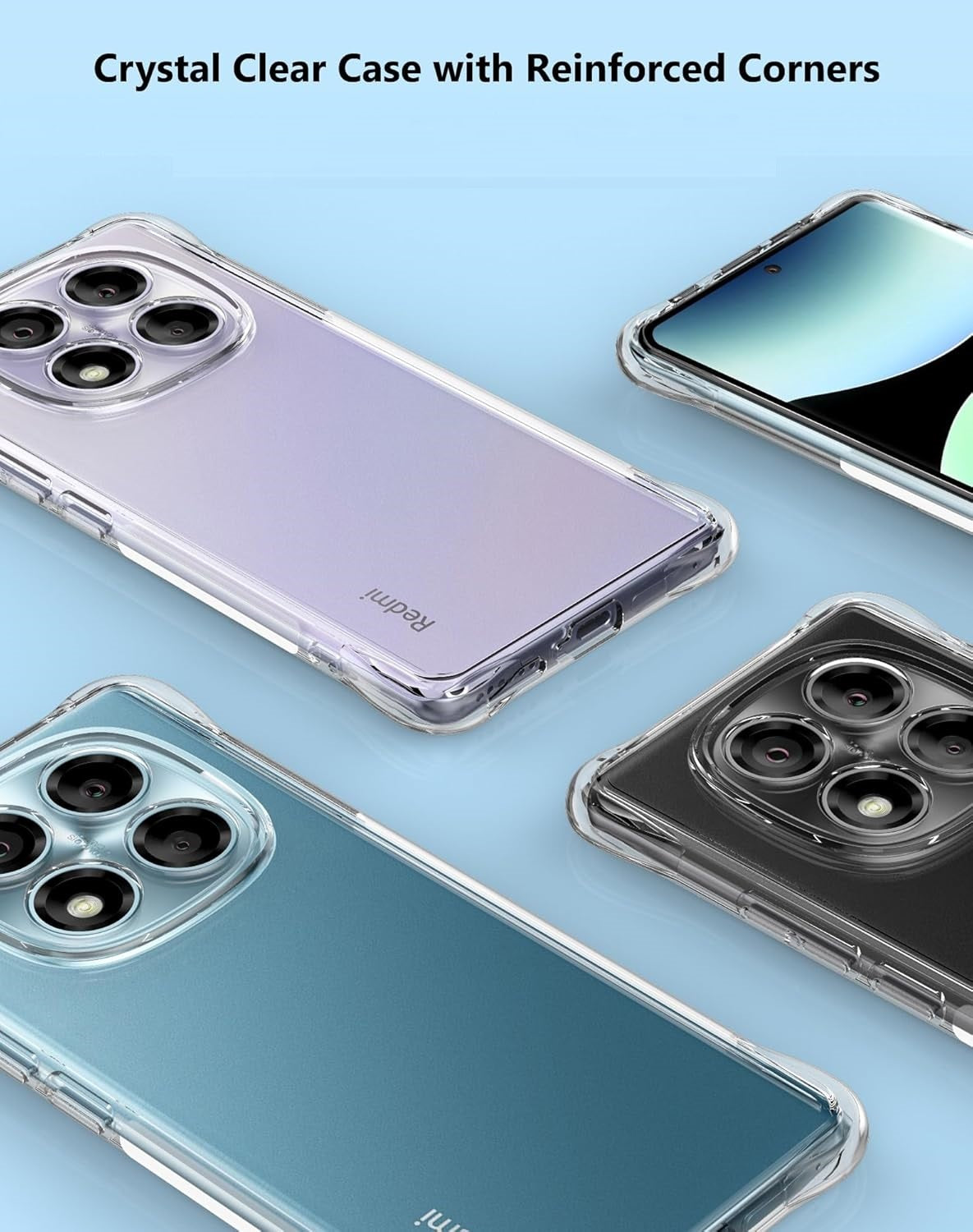 Xiaomi Redmi Note 15 / Pro / Plus Case Clear Silicone Phone Gel Cover
