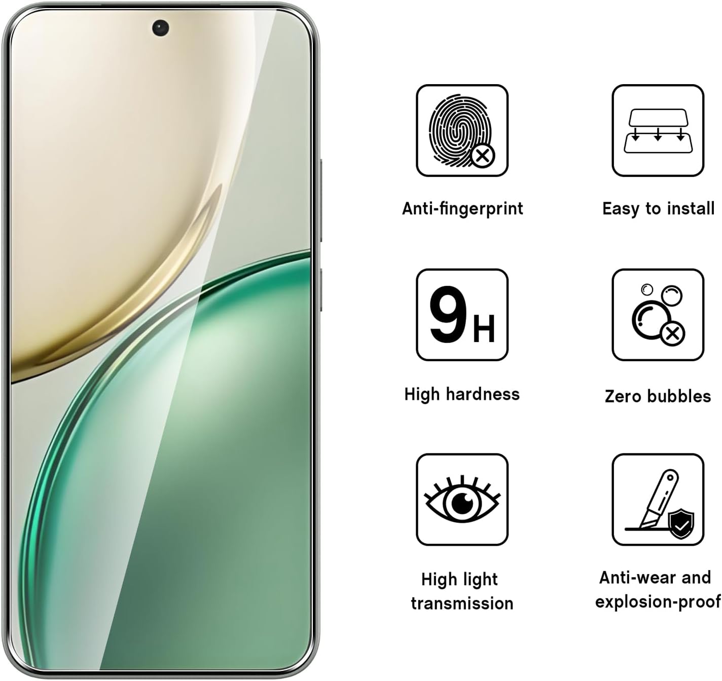 Honor Magic 8 Lite Pro Screen Protector Glass 2 Pack