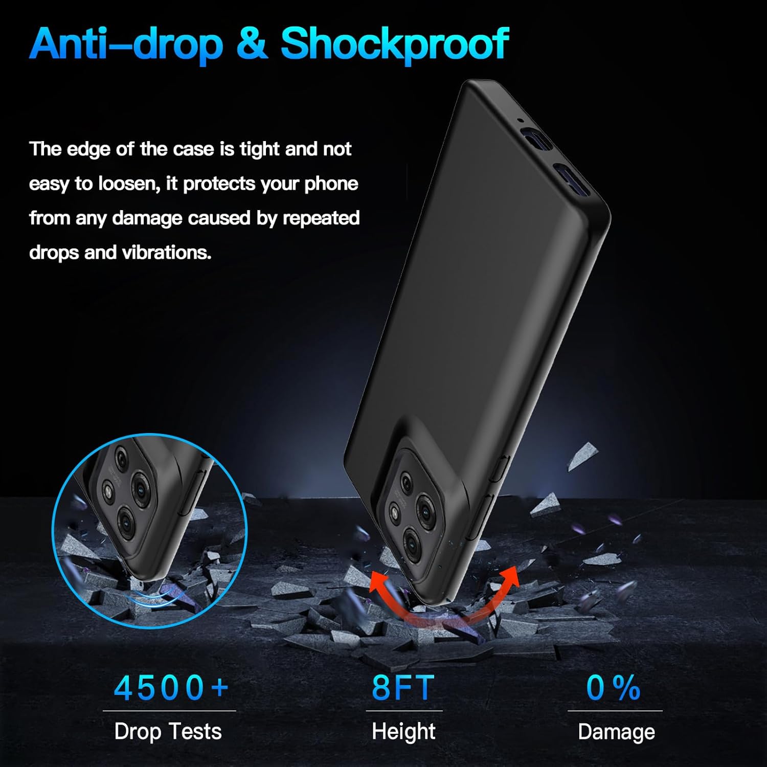 Motorola Moto G75 Case Matte Soft Black Gel Phone