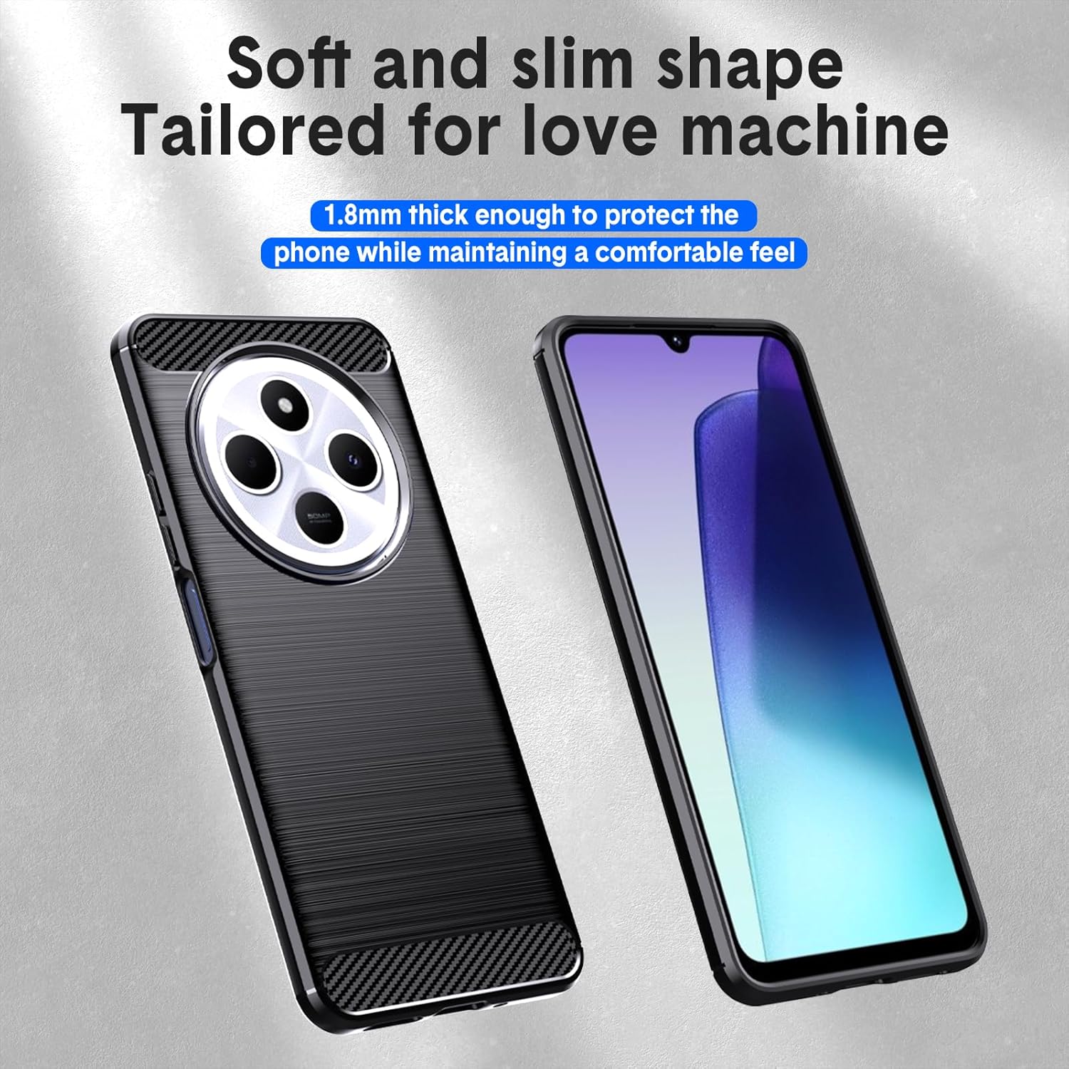 Xiaomi Poco C75 Case Carbon Fibre Phone Cover