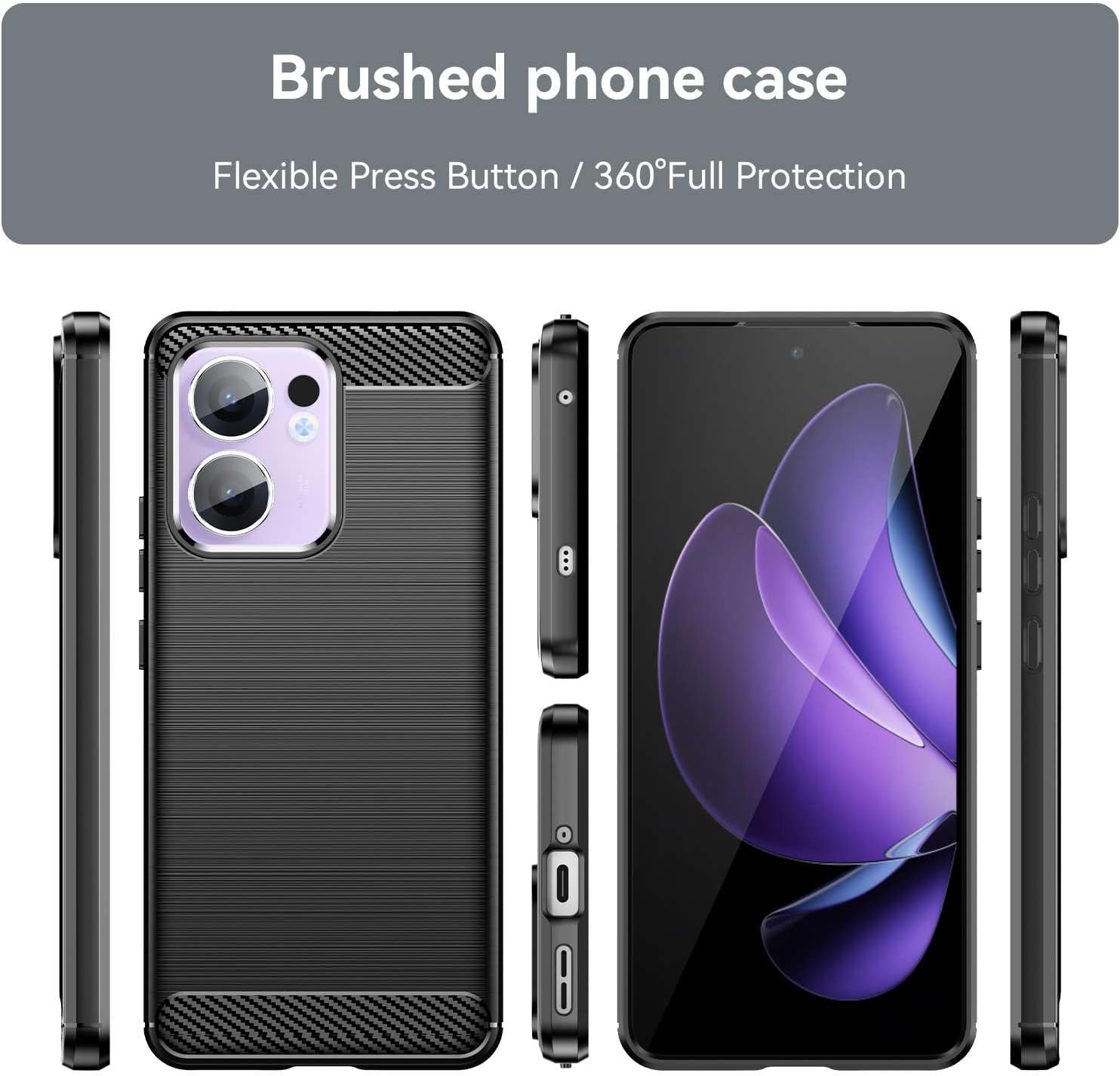 Oppo Reno 13 F 4G 5G Case Carbon Fibre Phone Cover