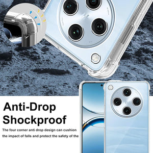 Oppo Find X8 / Find X8 Pro Case Clear Silicone Shockproof Gel Phone Cover