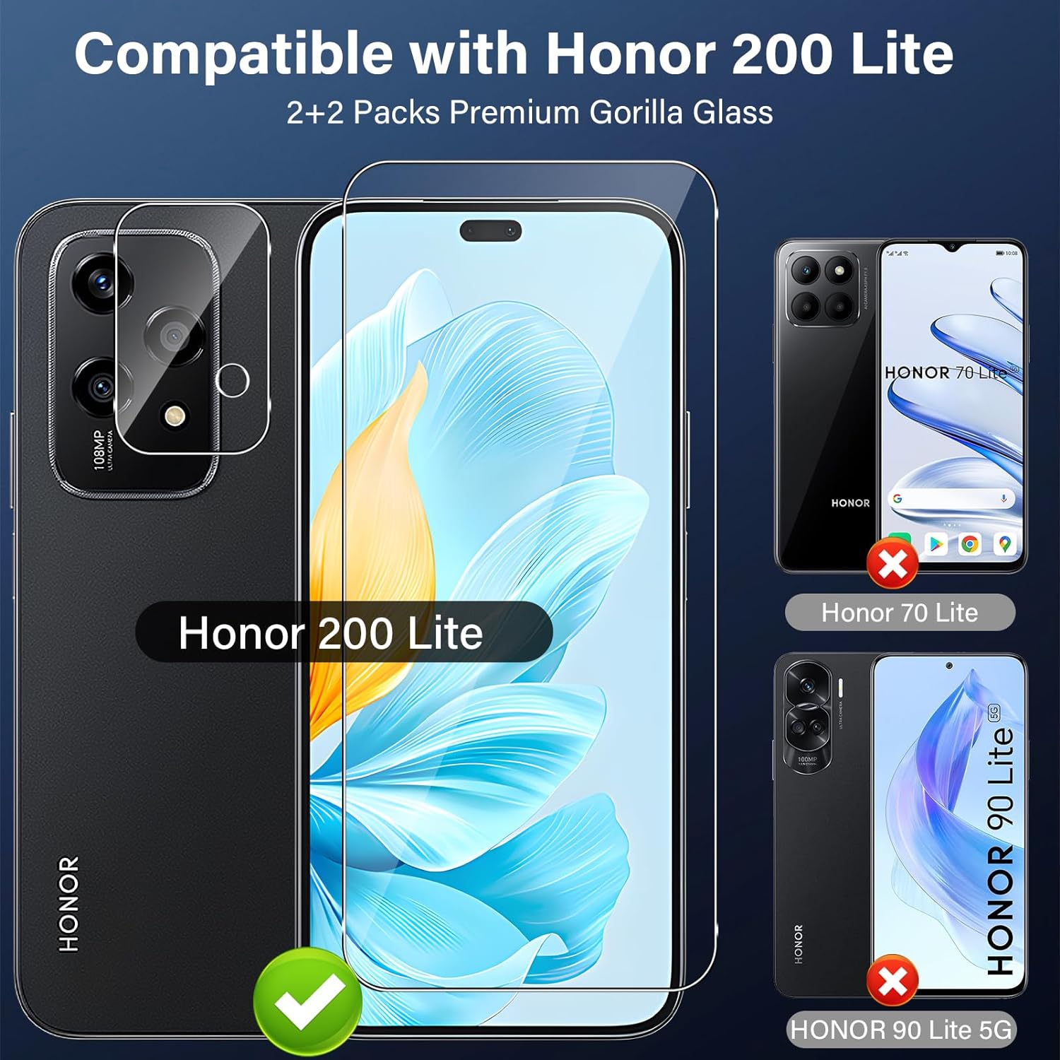 Honor 200 Lite Screen Protector & Camera lens