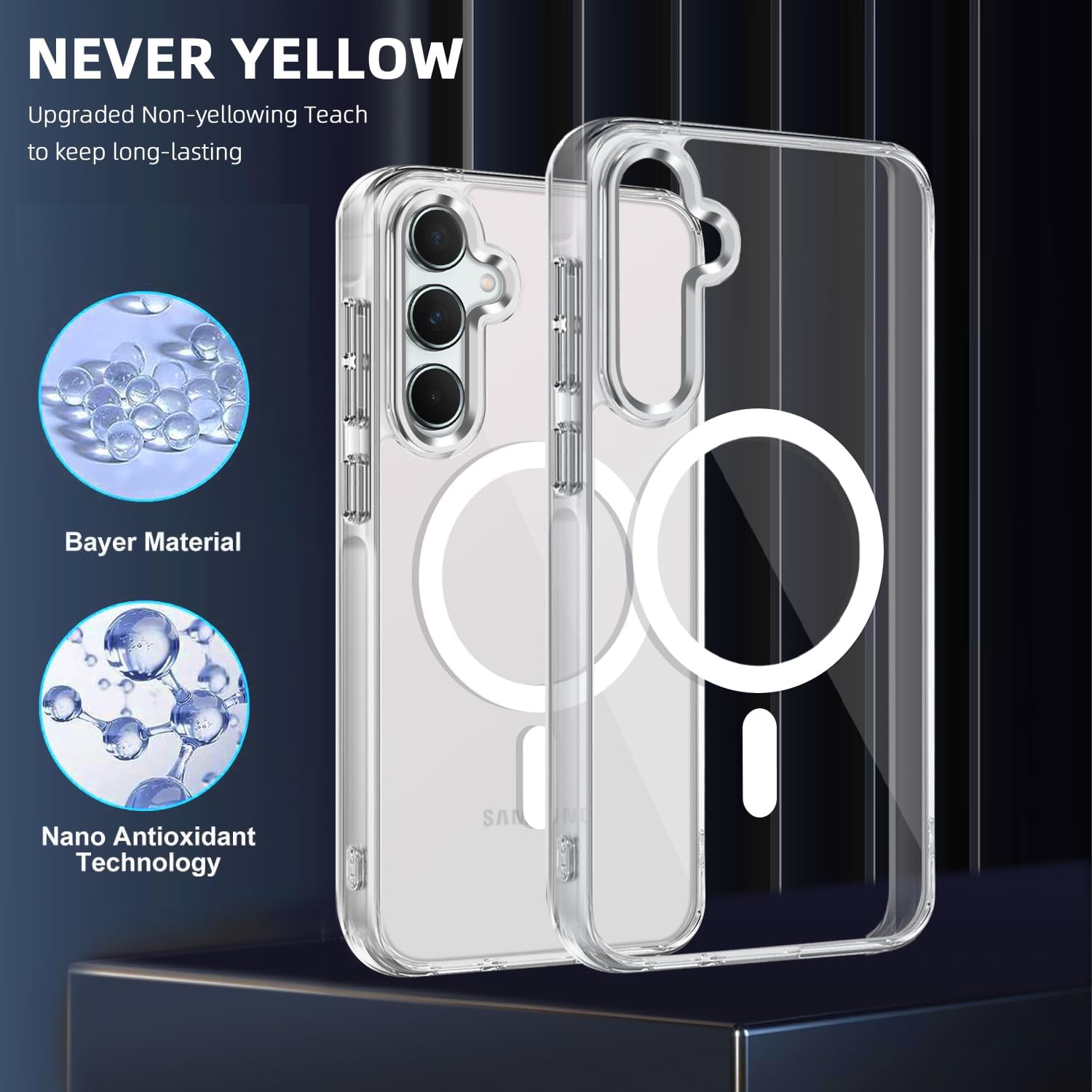 Samsung Galaxy A35 5G Clear Case Magsafe Phone Cover Magnetic