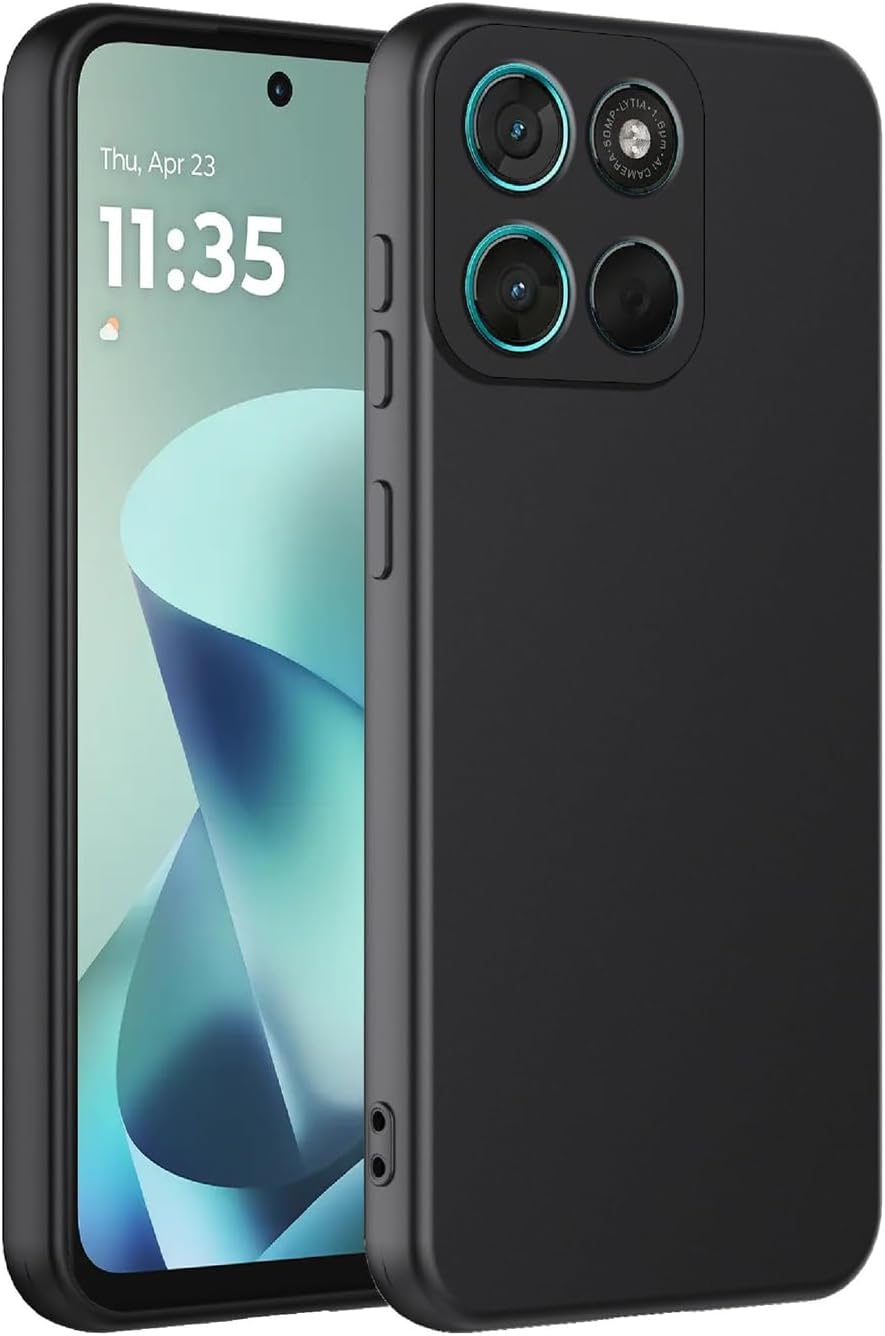 Motorola Moto G57 / G57 Power Case Matte Soft Black Gel Phone