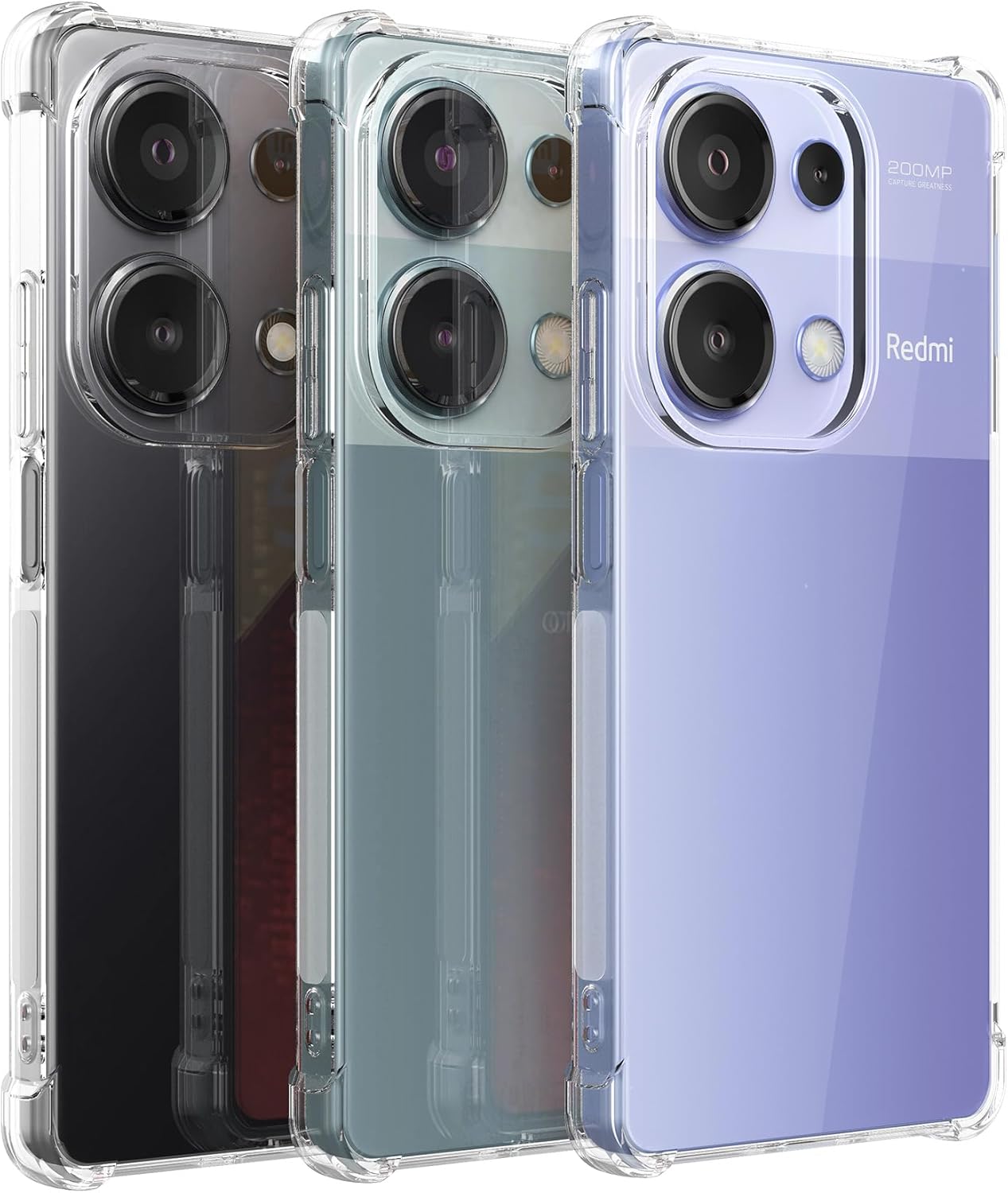 Xiaomi Redmi Note 14S Case Clear Phone Cover & Screen Protector