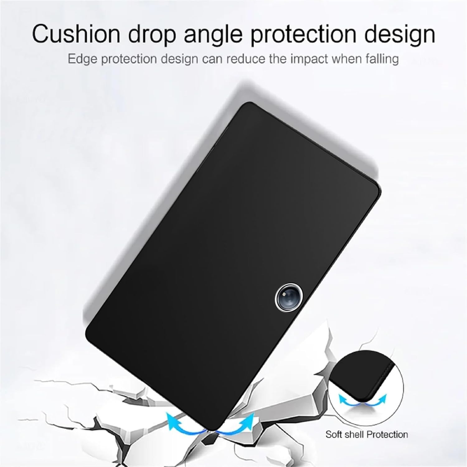 OnePlus Pad Lite Case Black Tablet Cover Gel