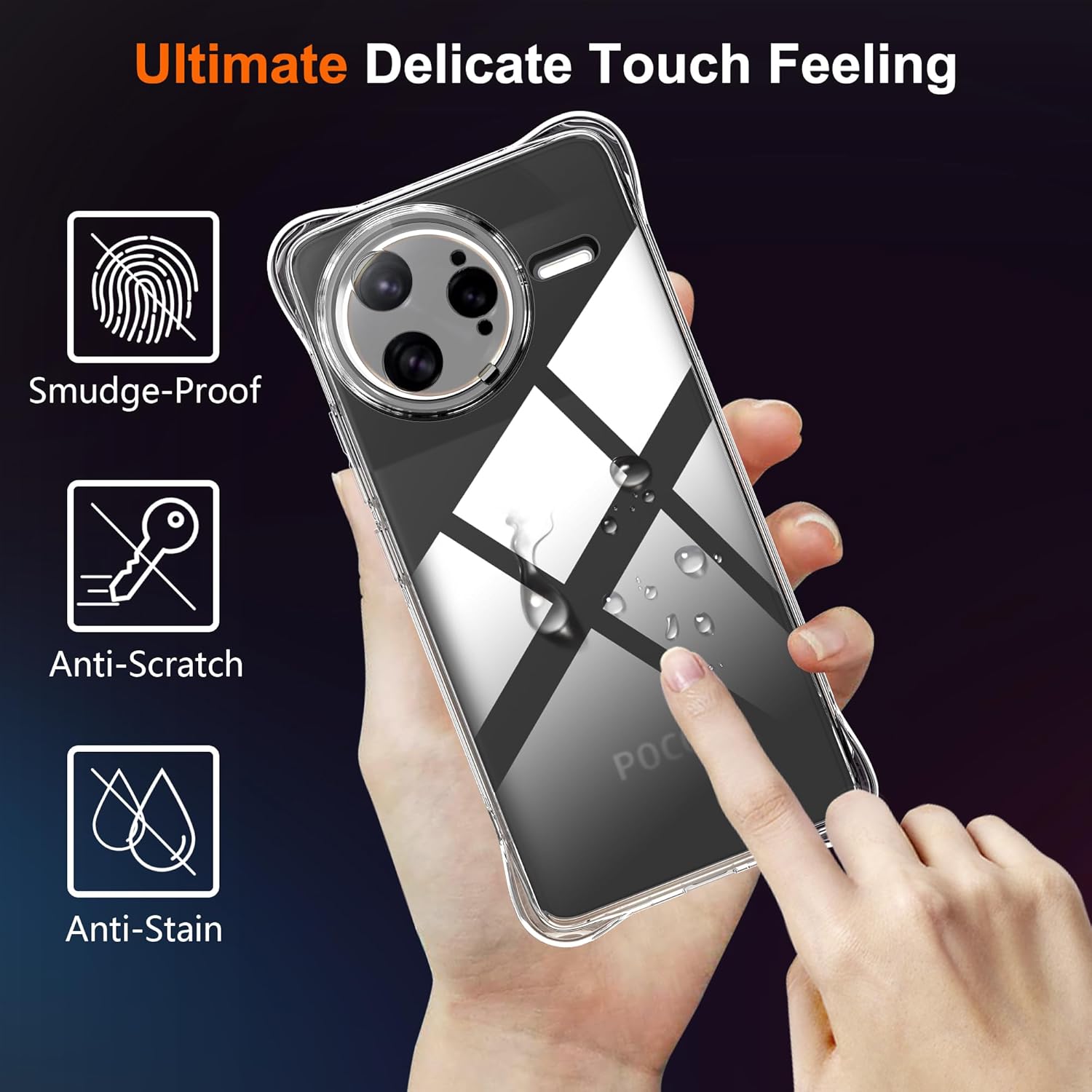Xiaomi Poco F7 Ultra Case Clear Phone Cover & Screen Protector