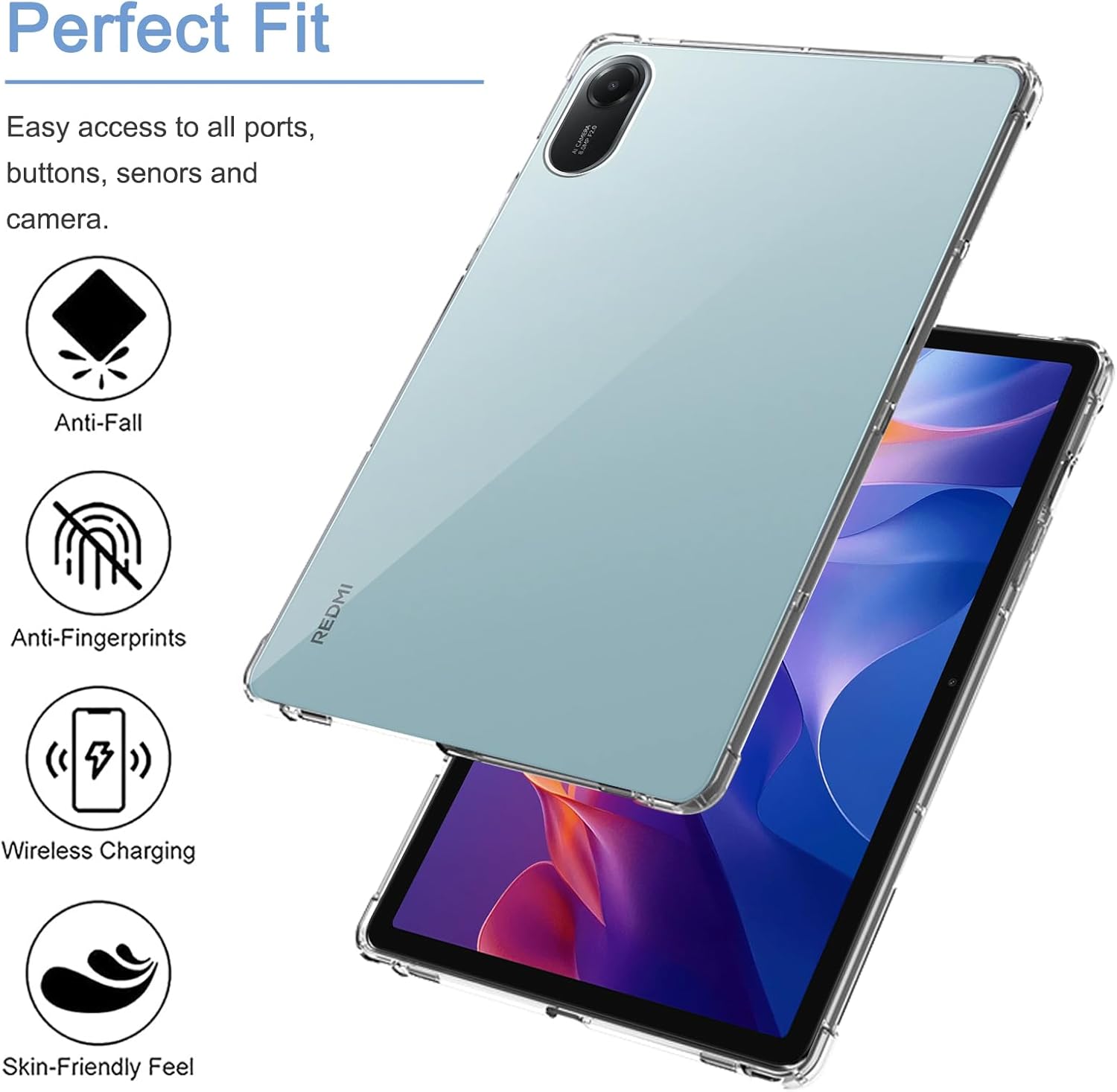 Xiaomi Redmi Pad 2 Case Clear Shockproof Cover