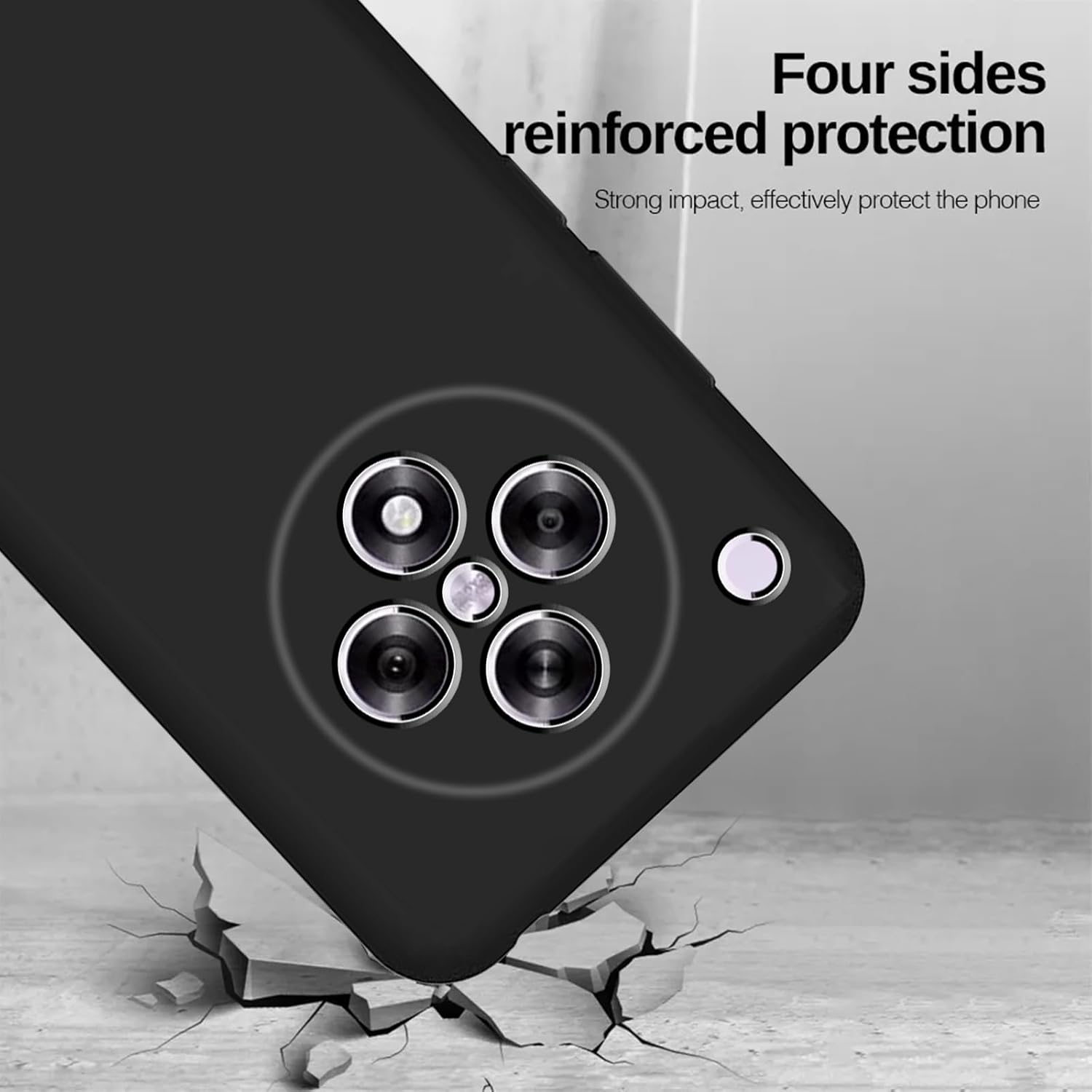 Oppo Find X8 Pro Case Black Gel Phone Cover & Screen Protector