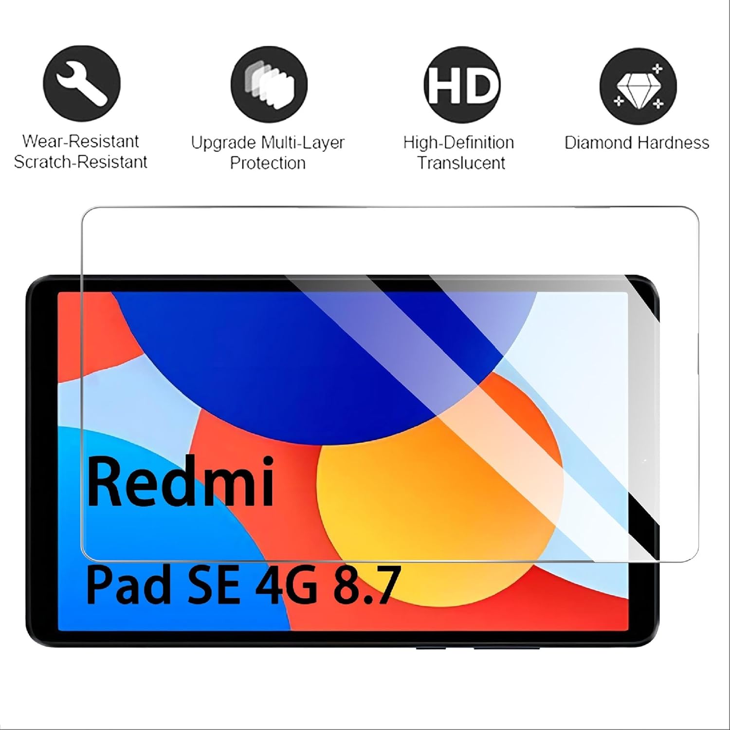 Xiaomi Redmi Pad SE 8.7 Screen Protector Glass
