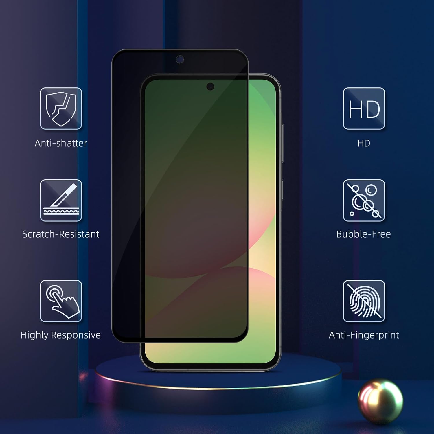 Samsung Galaxy A56 5G Privacy Screen Protector Glass