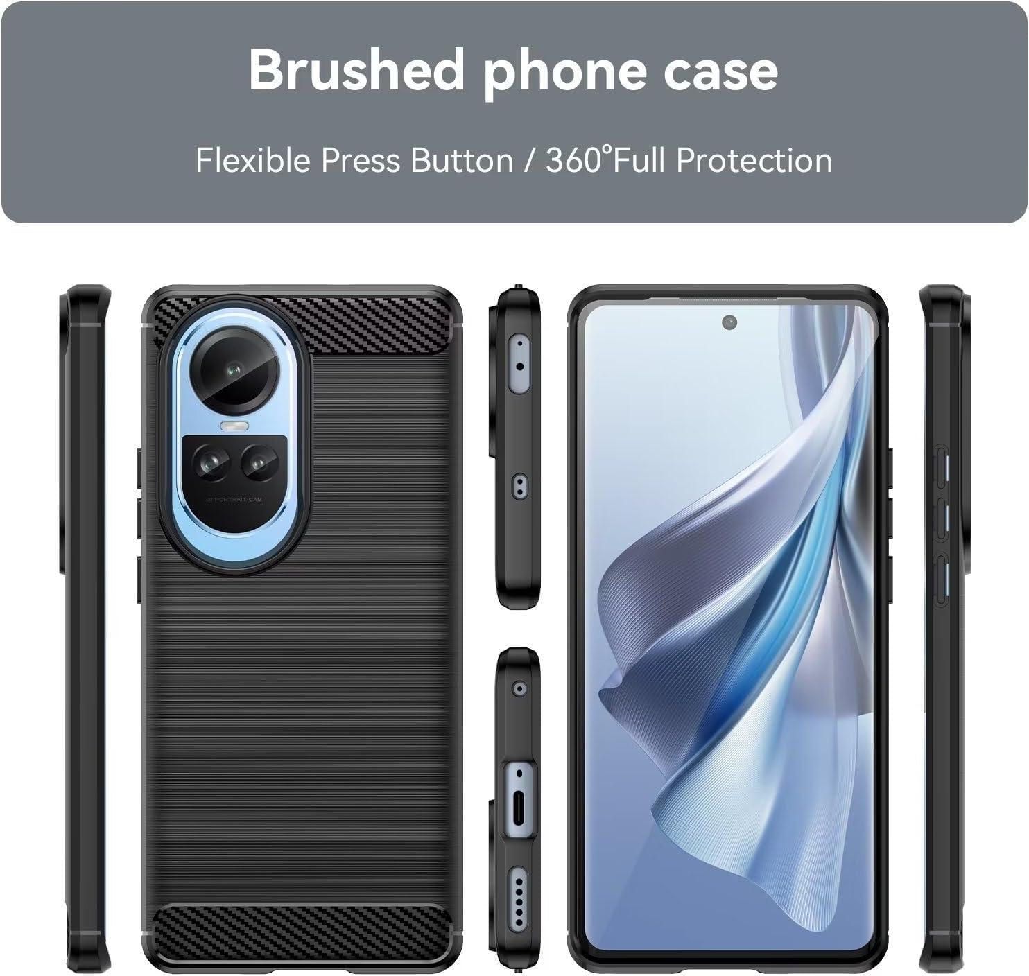 Oppo Reno 10 5G Case Carbon Fibre Phone Cover