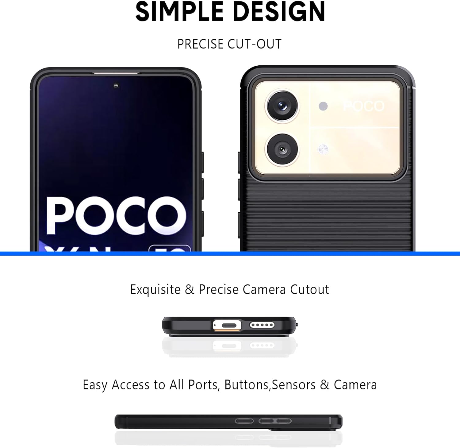 Xiaomi Poco X6 Neo Case Carbon Fibre Phone Cover