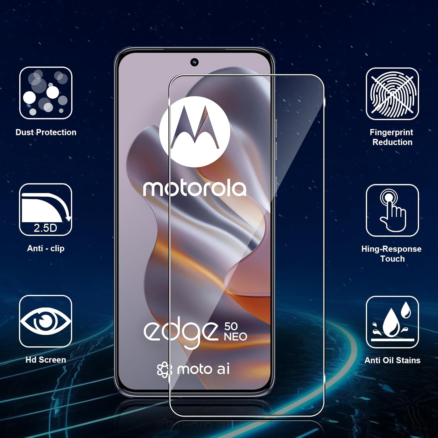 Motorola Edge 50 Neo Screen Protector Glass