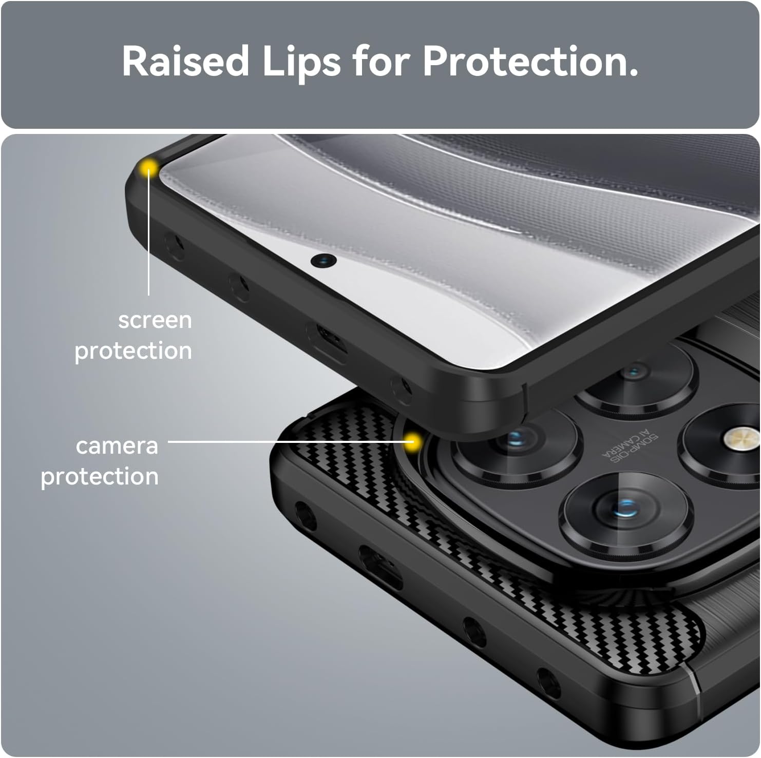 Xiaomi Redmi Note 14 Pro+ 5G Case Carbon Fibre Phone Cover