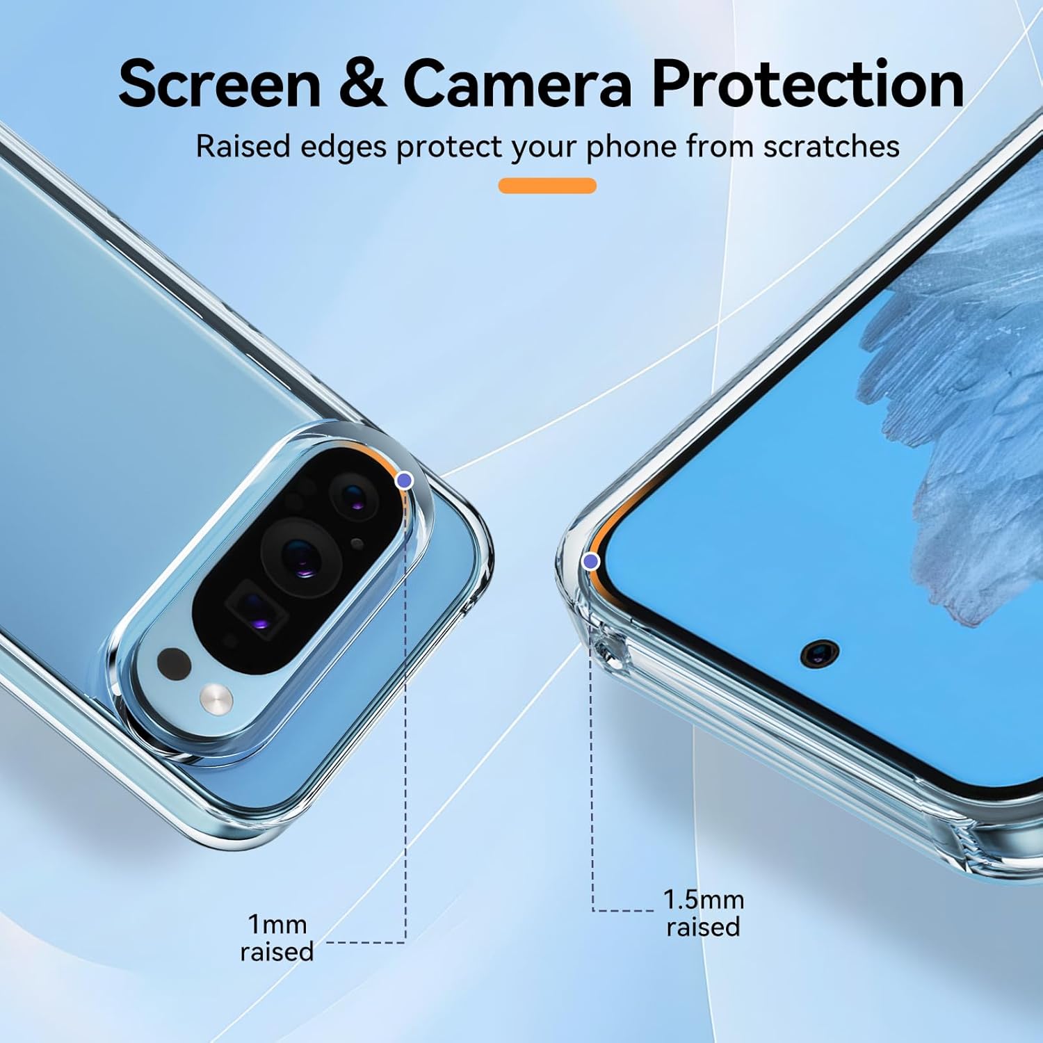 Google Pixel 9 / 9 Pro / XL Case Clear Silicone Gel Phone