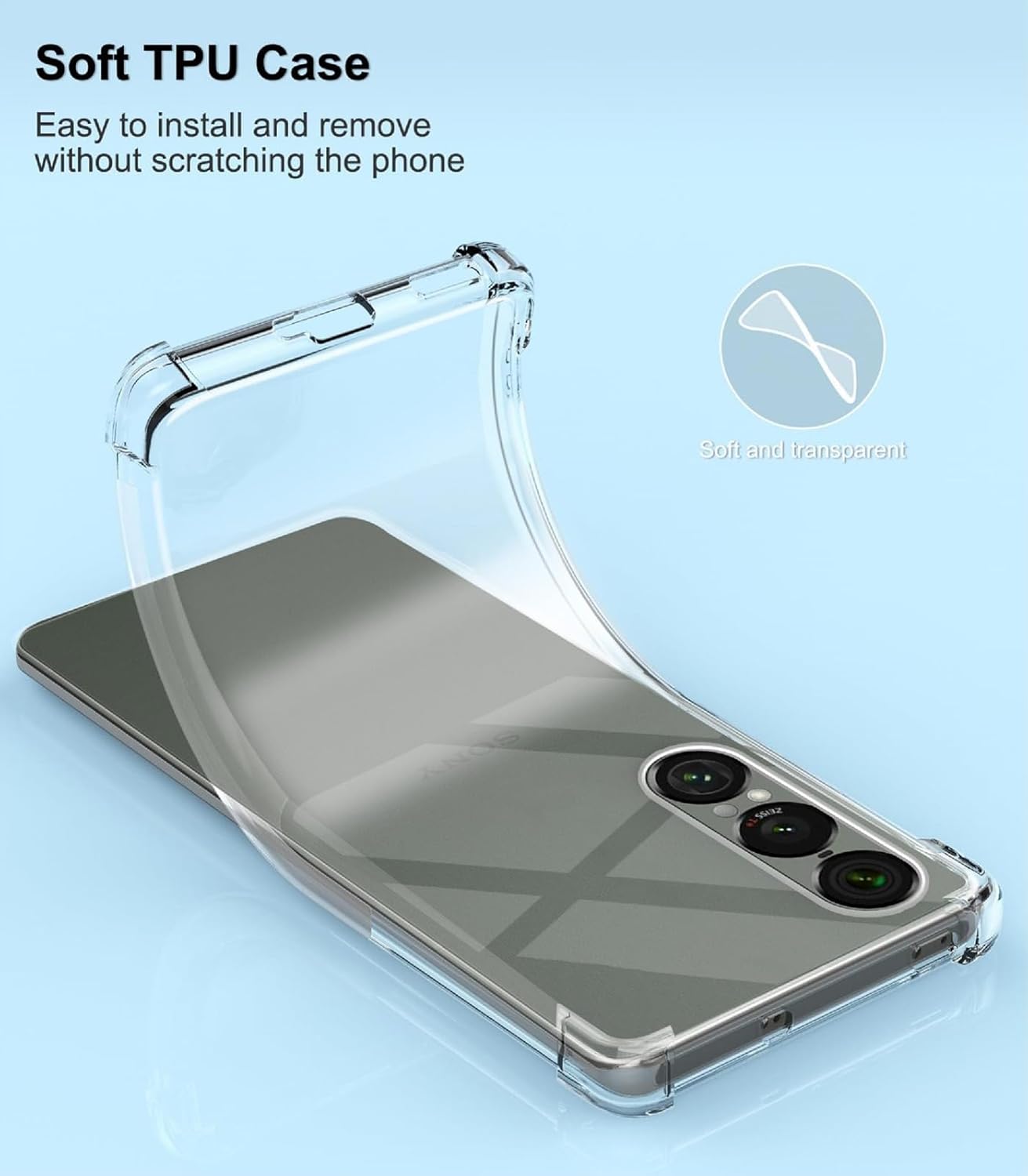 Sony Xperia 1 VII Case Clear Gel Phone Cover