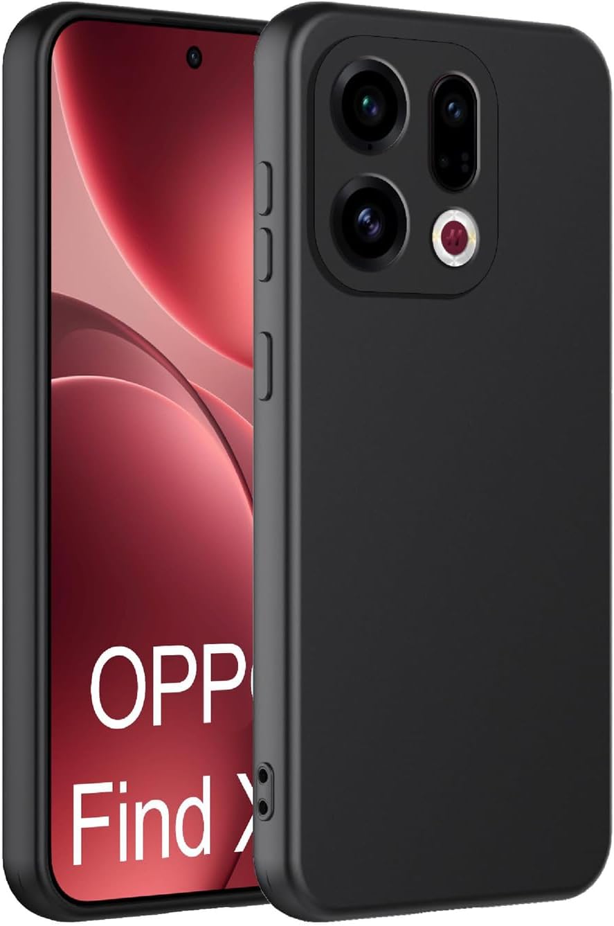 Oppo Find X9 / Find X9 Pro Case Matte Soft Black Gel Phone