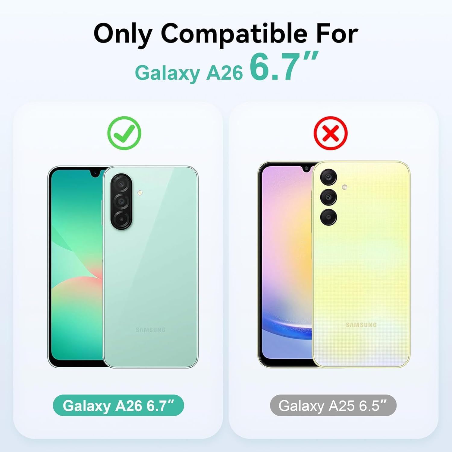 Samsung Galaxy A26 5G Case Clear Phone Cover