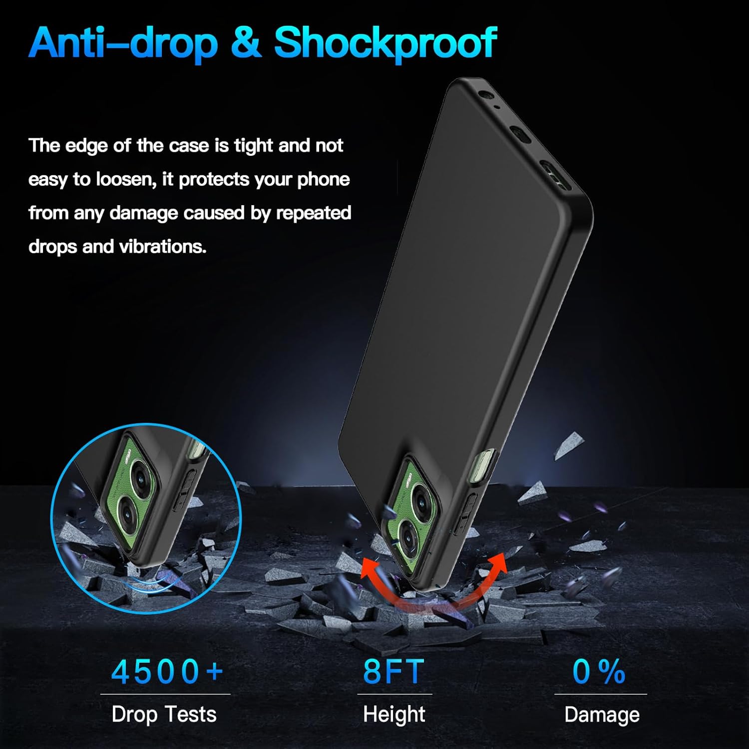 Motorola Moto G35 Case Matte Soft Black Gel Phone