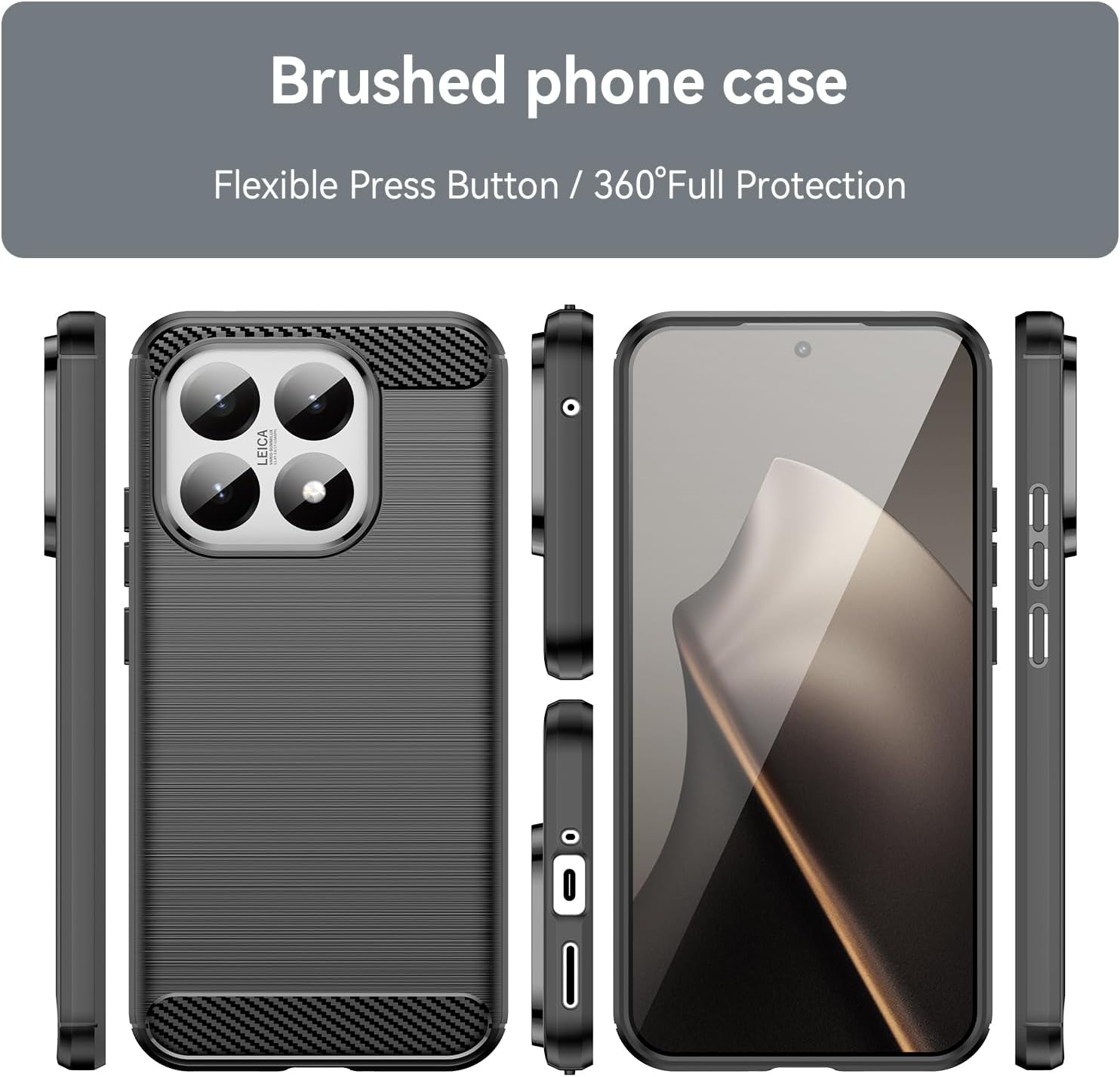 Xiaomi 15T / 15T Pro Case Carbon Fibre Phone Cover