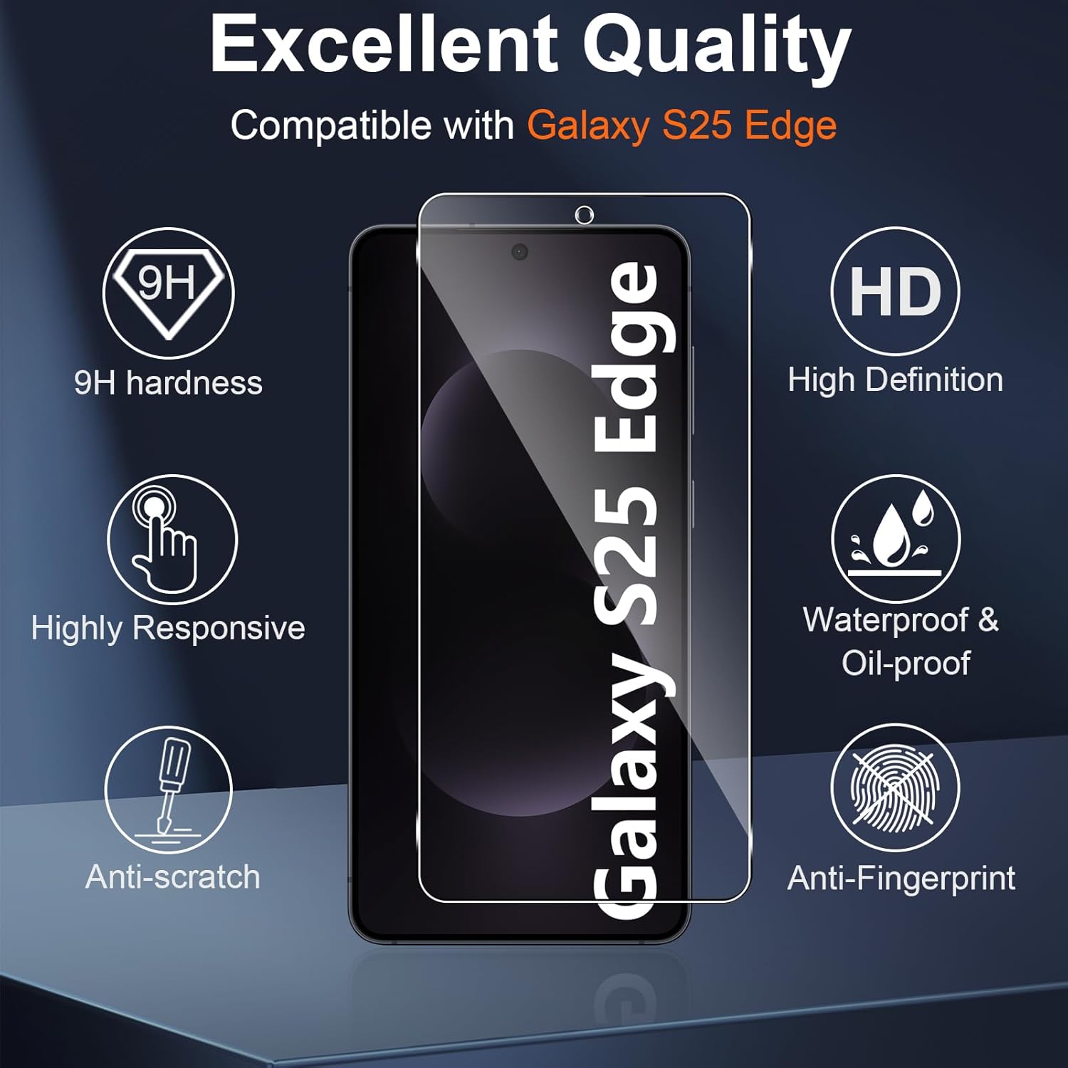 Samsung Galaxy S25 Edge Screen Protector & Camera lens