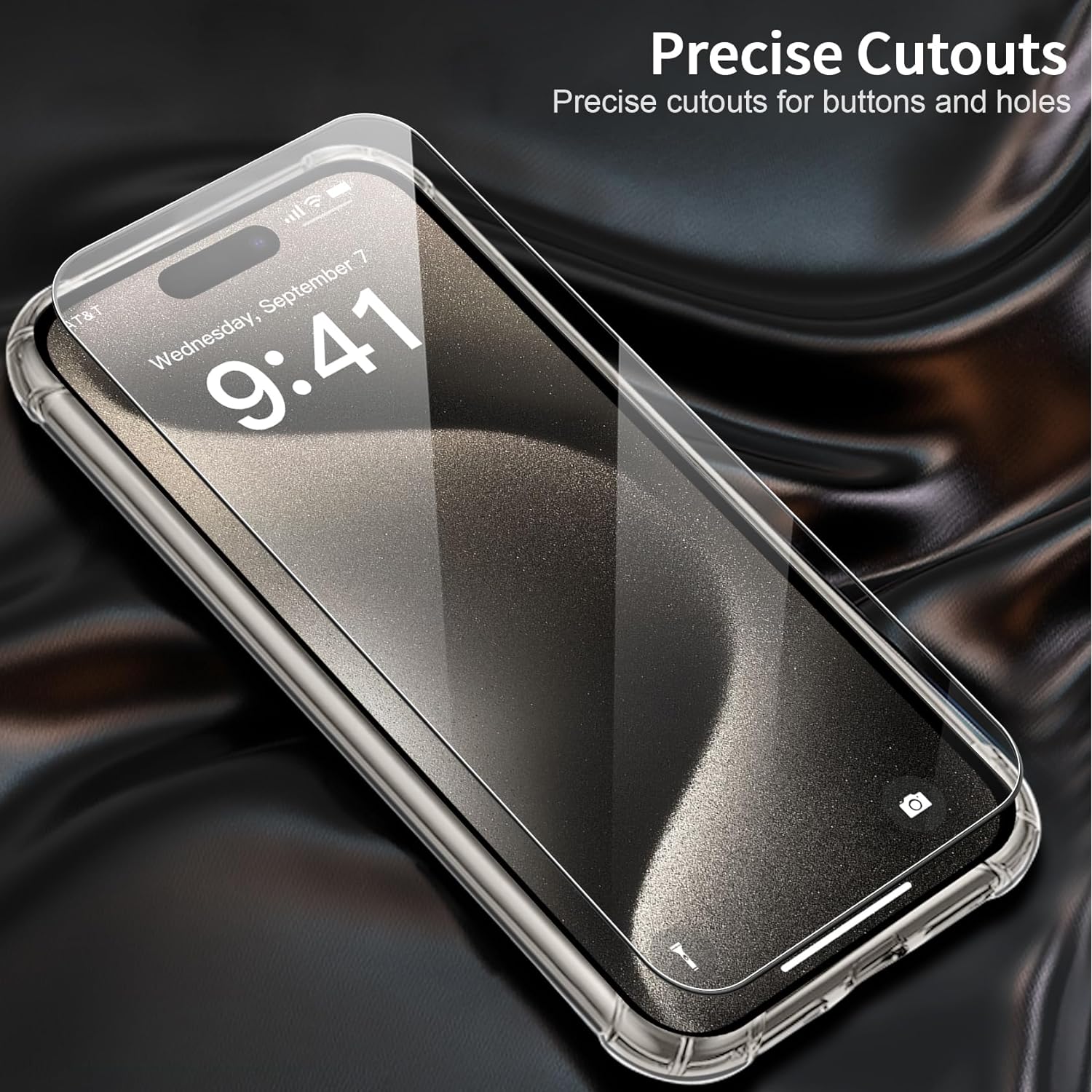 Apple iPhone 15 Pro Case Clear Phone Cover & Screen Protector