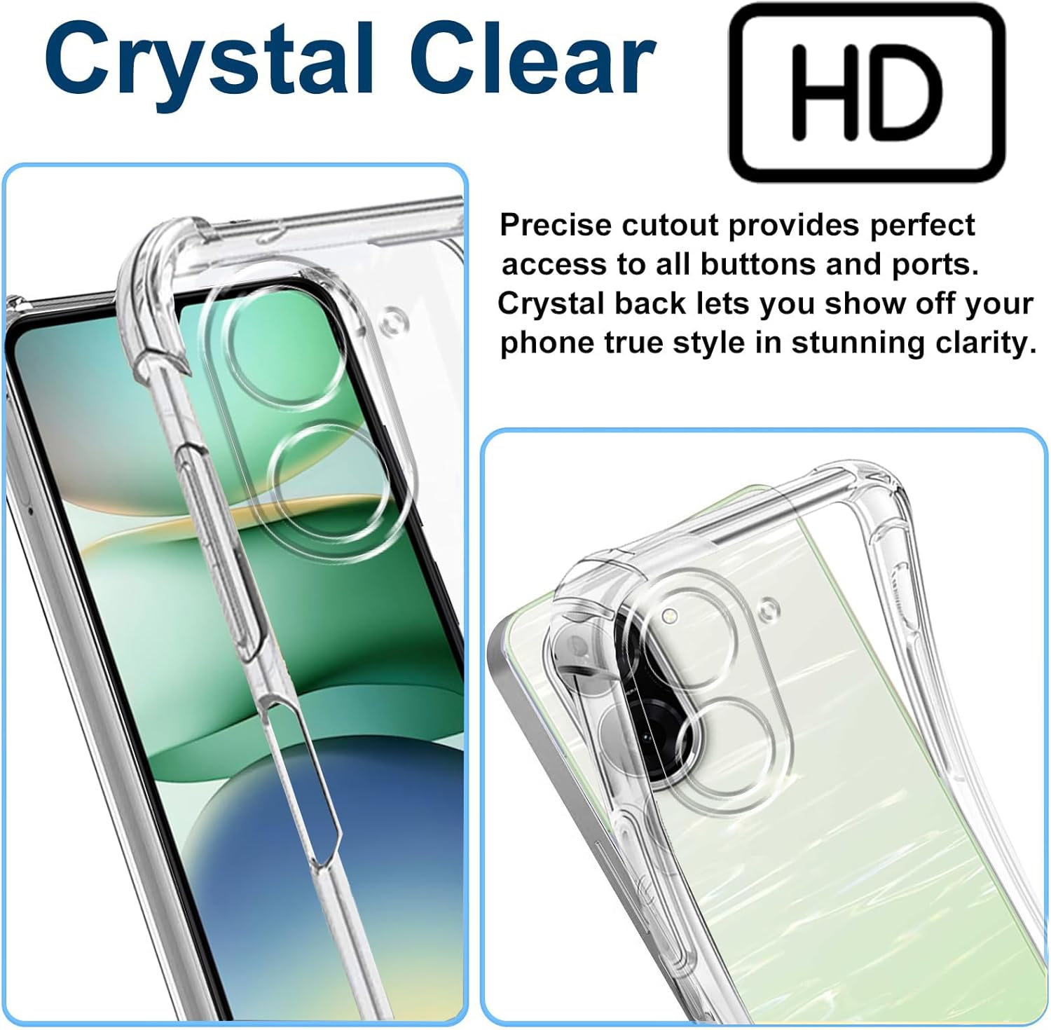 Xiaomi Redmi A5 4G Case Clear Phone Cover & Screen Protector