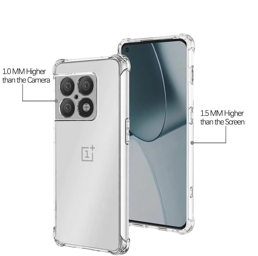 OnePlus 10 Pro Case Clear Silicone Shockproof Gel Phone Cover