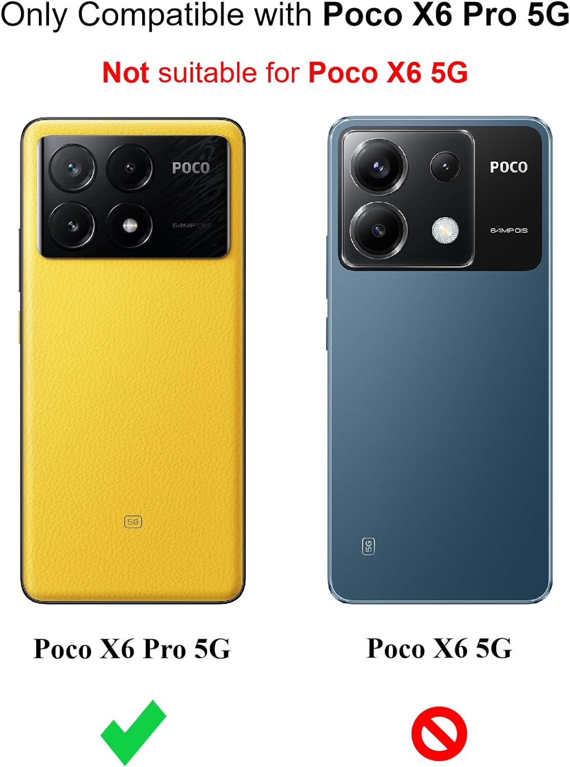 Xiaomi Poco X6 Pro Case Clear Silicone Shockproof Gel Phone Cover