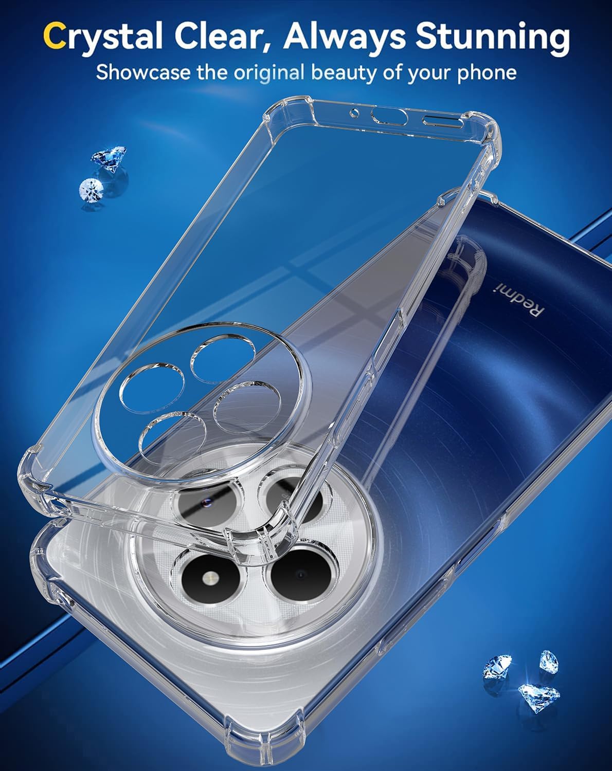 Xiaomi Redmi 14C  Case Clear Phone Cover & Screen Protector