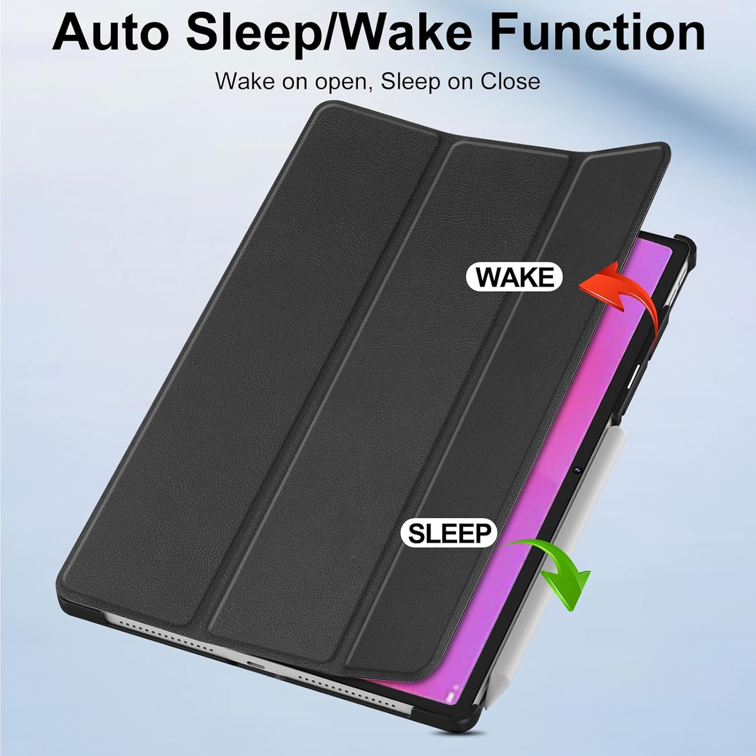 Lenovo Yoga Tab Plus Case Smart Book Stand Cover 12.7"