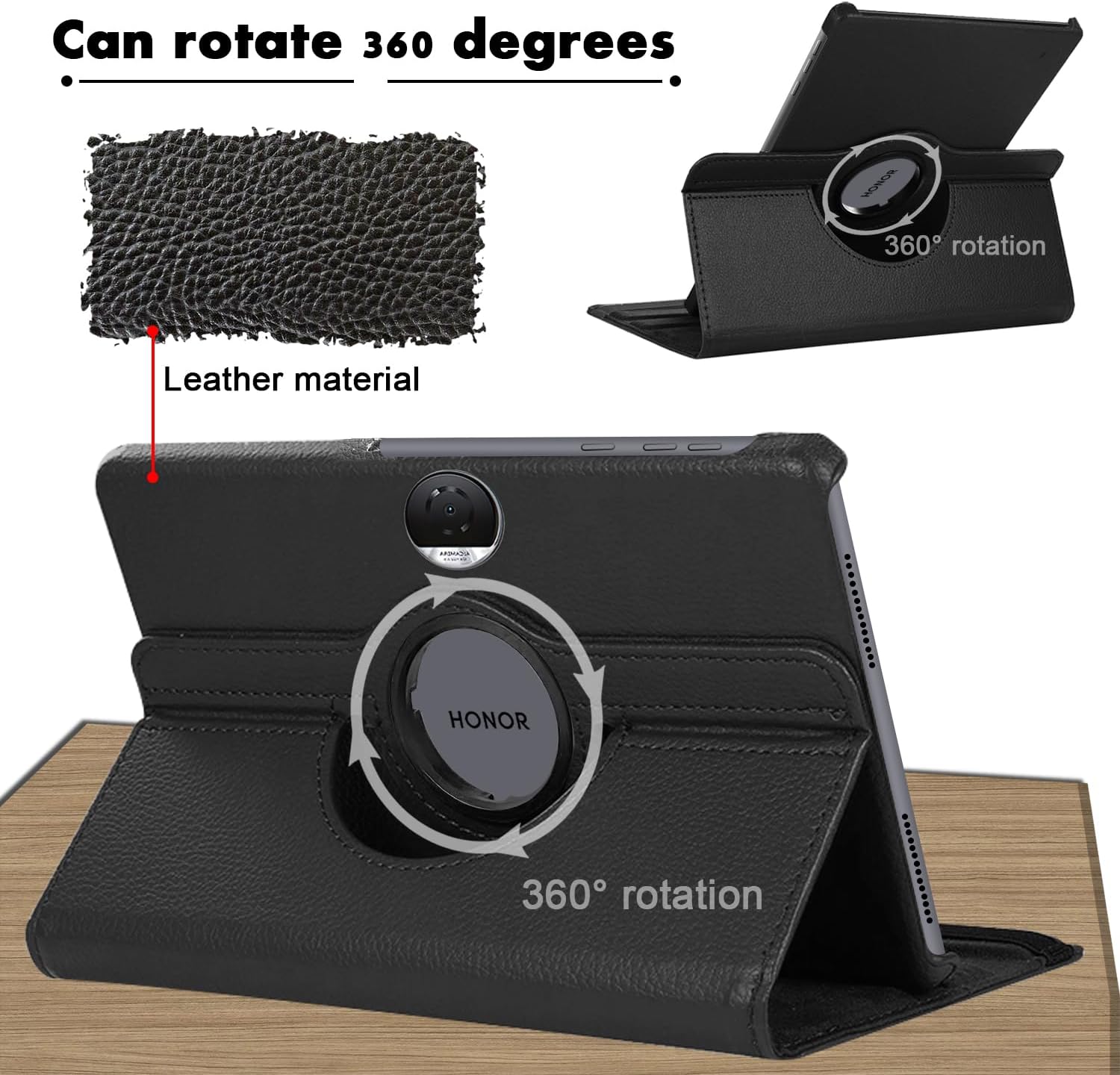 Honor Pad 9 Case Stand Cover 360 ° Rotating 12.1"