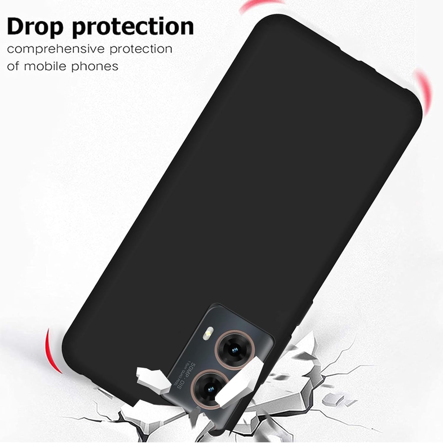 Motorola Moto G85 Case Matte Soft Black Gel Phone