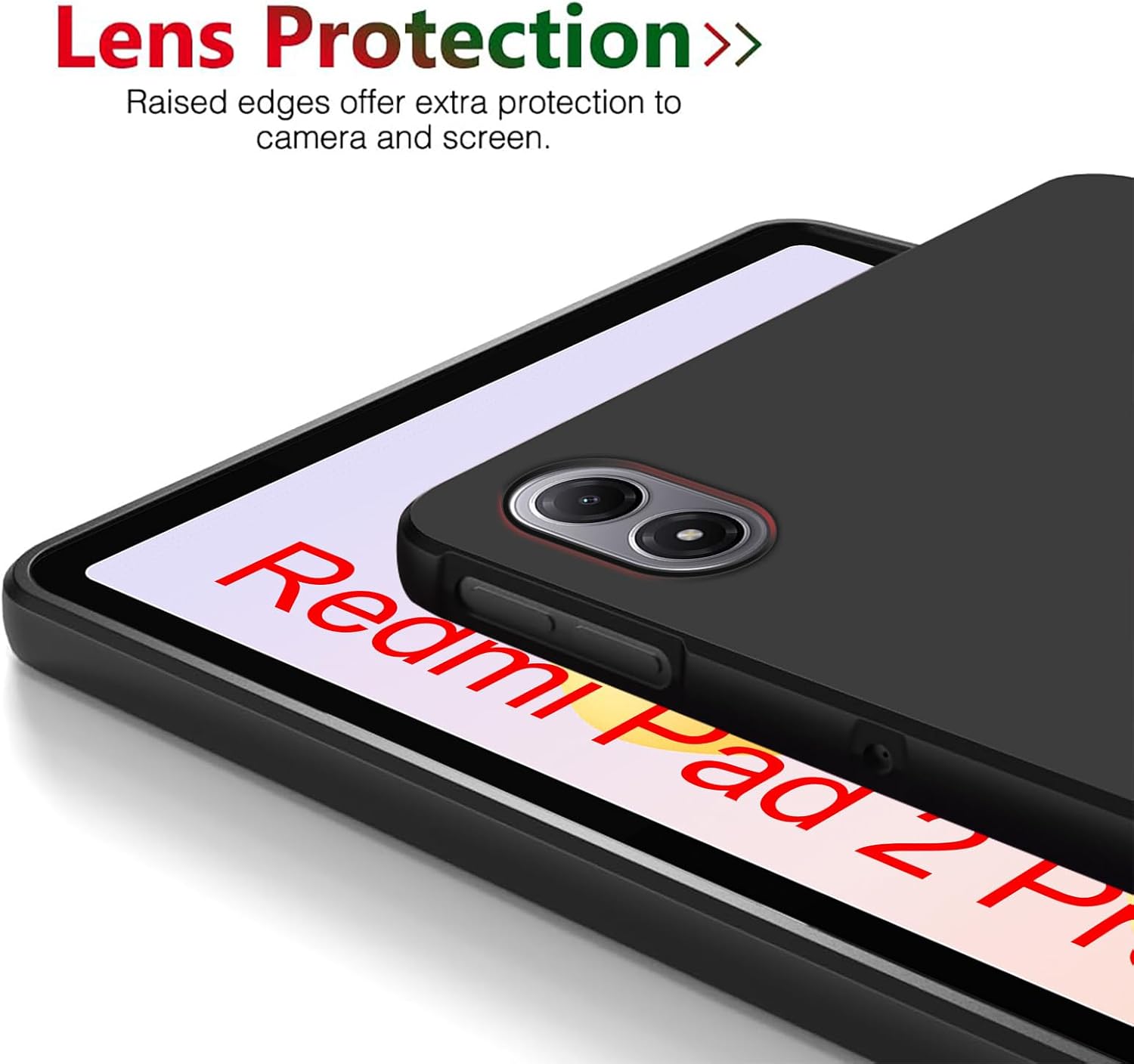 Xiaomi Redmi Pad 2 Pro 12.1" Case Black Tablet Cover Gel