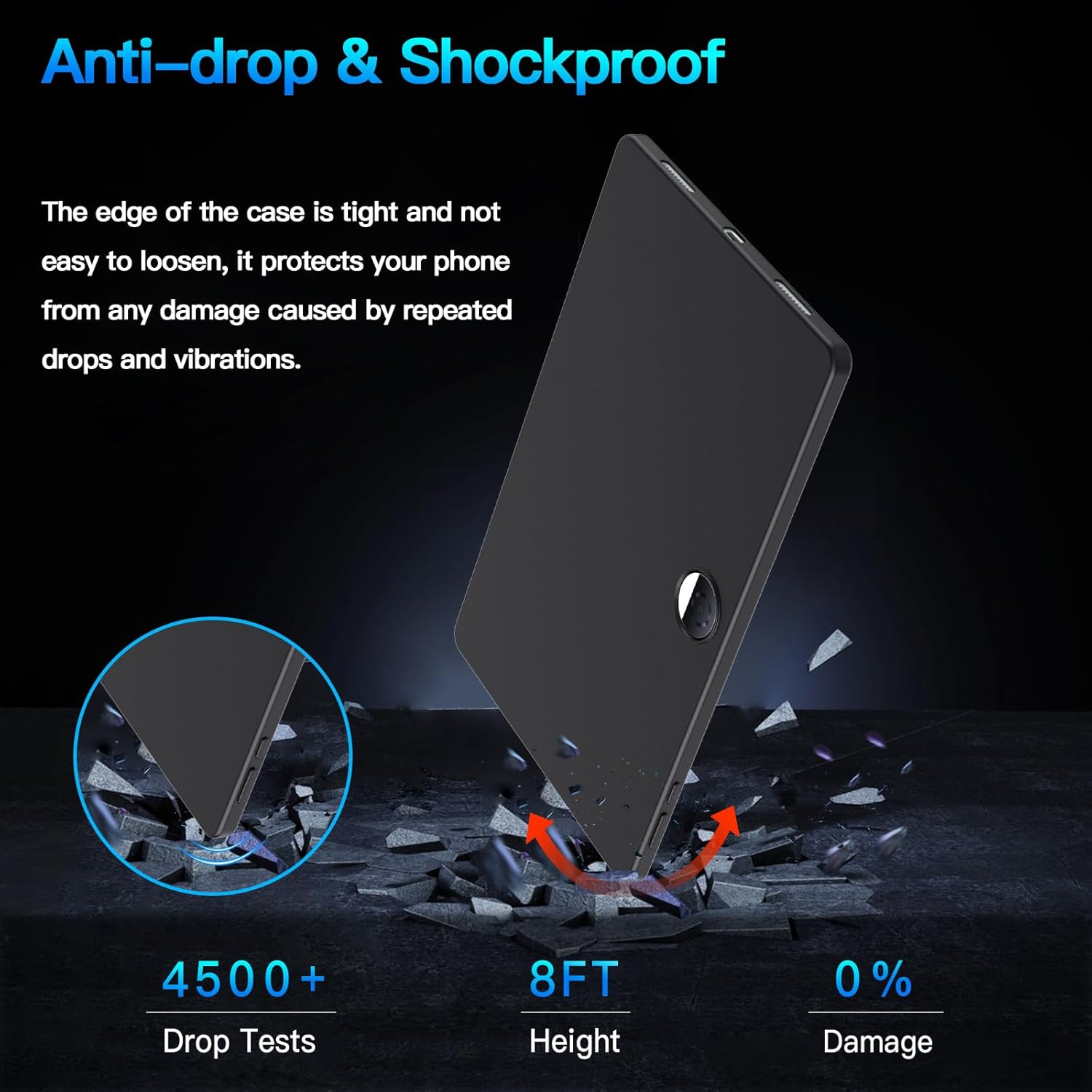 Honor Pad 9 Case Black Tablet Cover Gel + Screen Protector