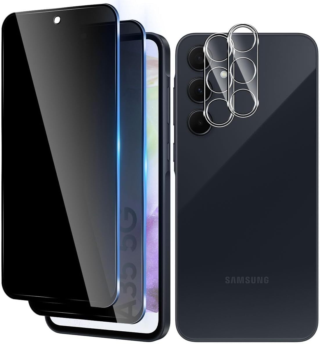 Samsung Galaxy A35 Screen Protector Privacy Anti-Spy + Camera