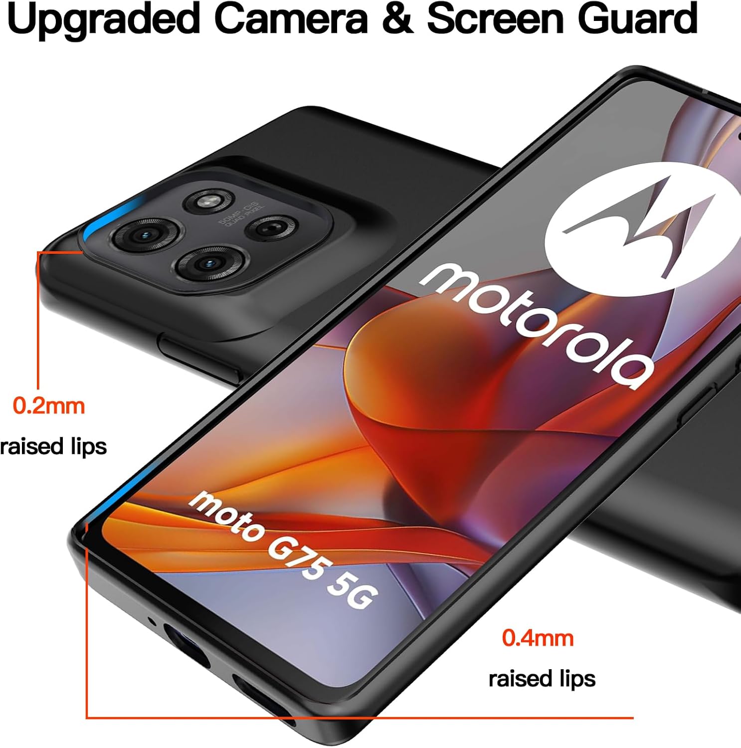 Cover Motorola Moto G75 In Pelle PU Con Supporto E Slot Per Carte - Custodia Flip Rosa Con Farfalla, Chiusura Magnetica