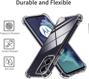 Motorola Moto G05/E15 Case Clear Silicone Shockproof Gel Phone Cover