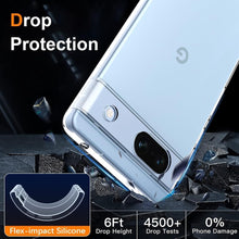 Google Pixel 8a Case Clear Phone Cover & Screen Protector