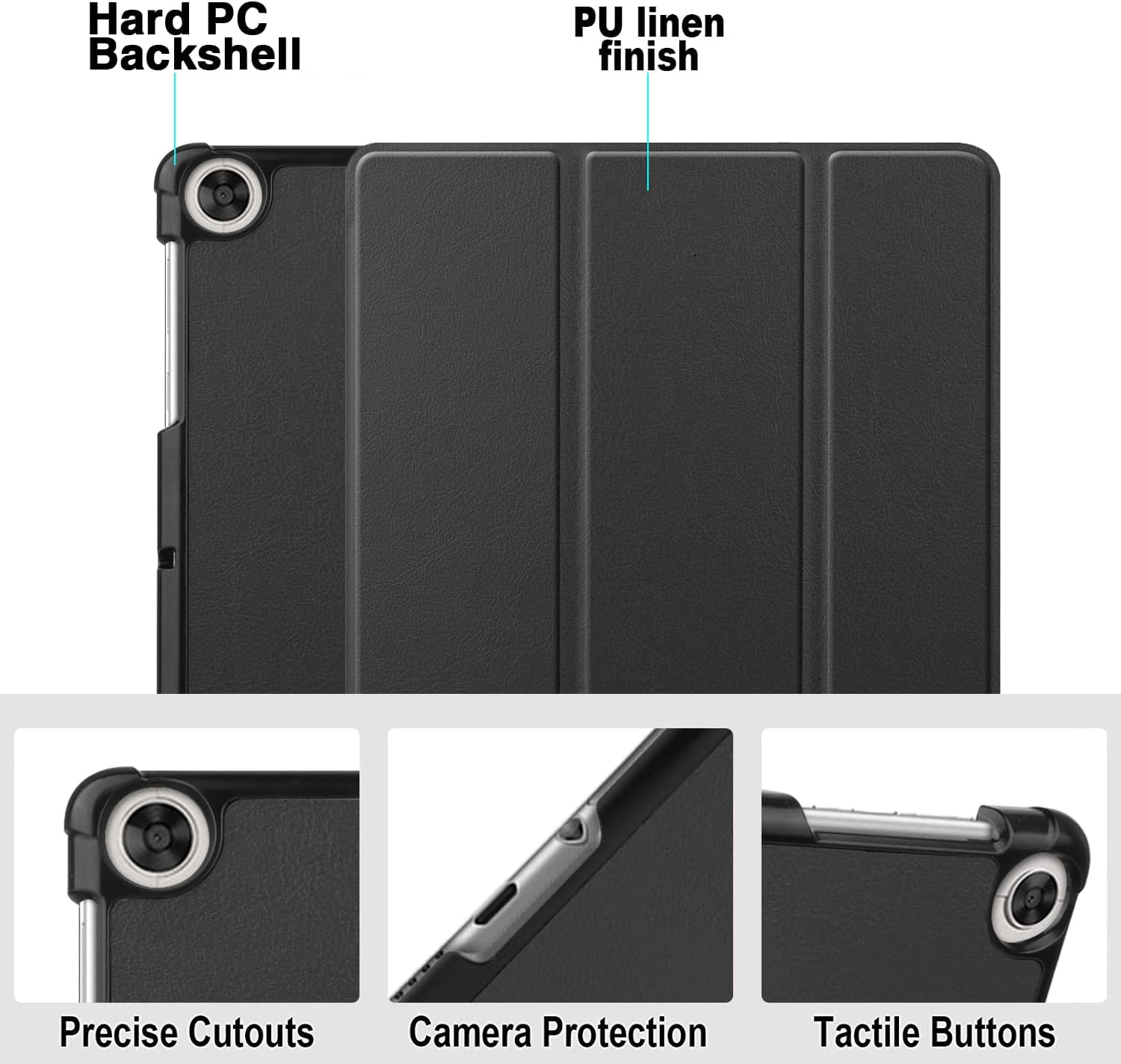 Honor Pad X8 Lite Case Smart Book Stand Cover 10.1"