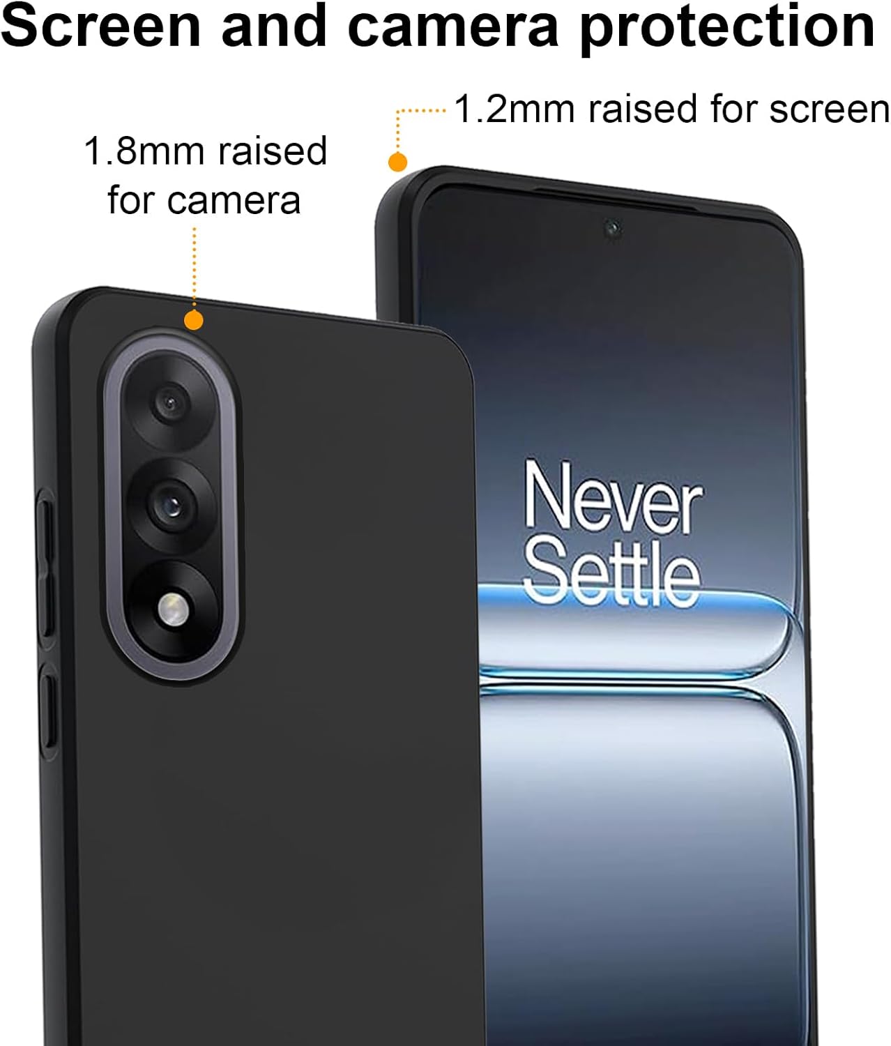 OnePlus Nord 5 Case Matte Soft Black Gel Phone Cover