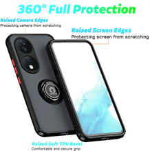 Honor X7b Case Kickstand Shockproof Cover Heavy Duty & Screen Protector