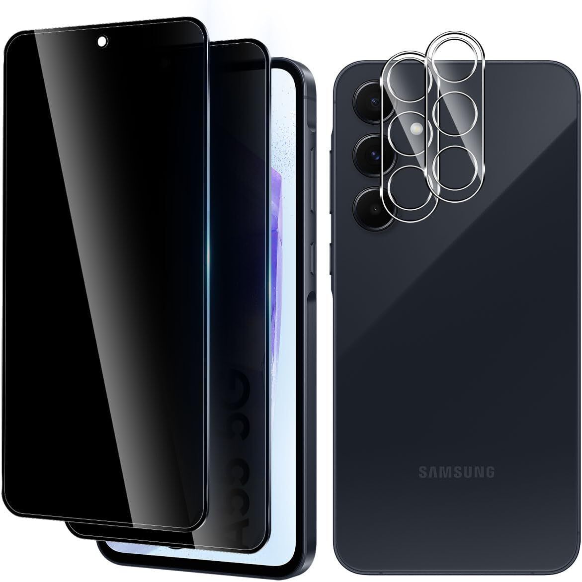 Samsung Galaxy A55 5G Screen Protector Privacy Anti-Spy + Camera