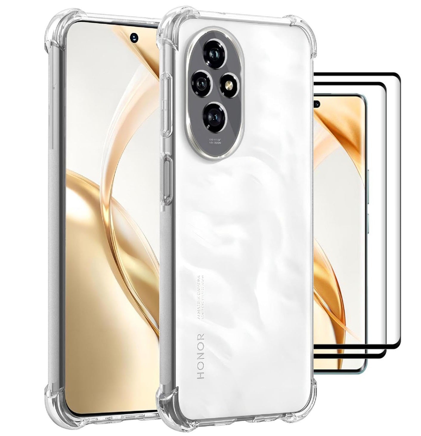 Honor 200 Pro Case Clear Phone Cover & Screen Protector