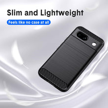 Google Pixel 8a Case Carbon Fibre Phone Cover + Screen Protector