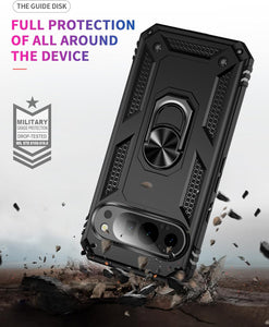 Google Pixel 9 / 9 Pro / XL Case Shockproof Ring Phone Cover & Screen Protector