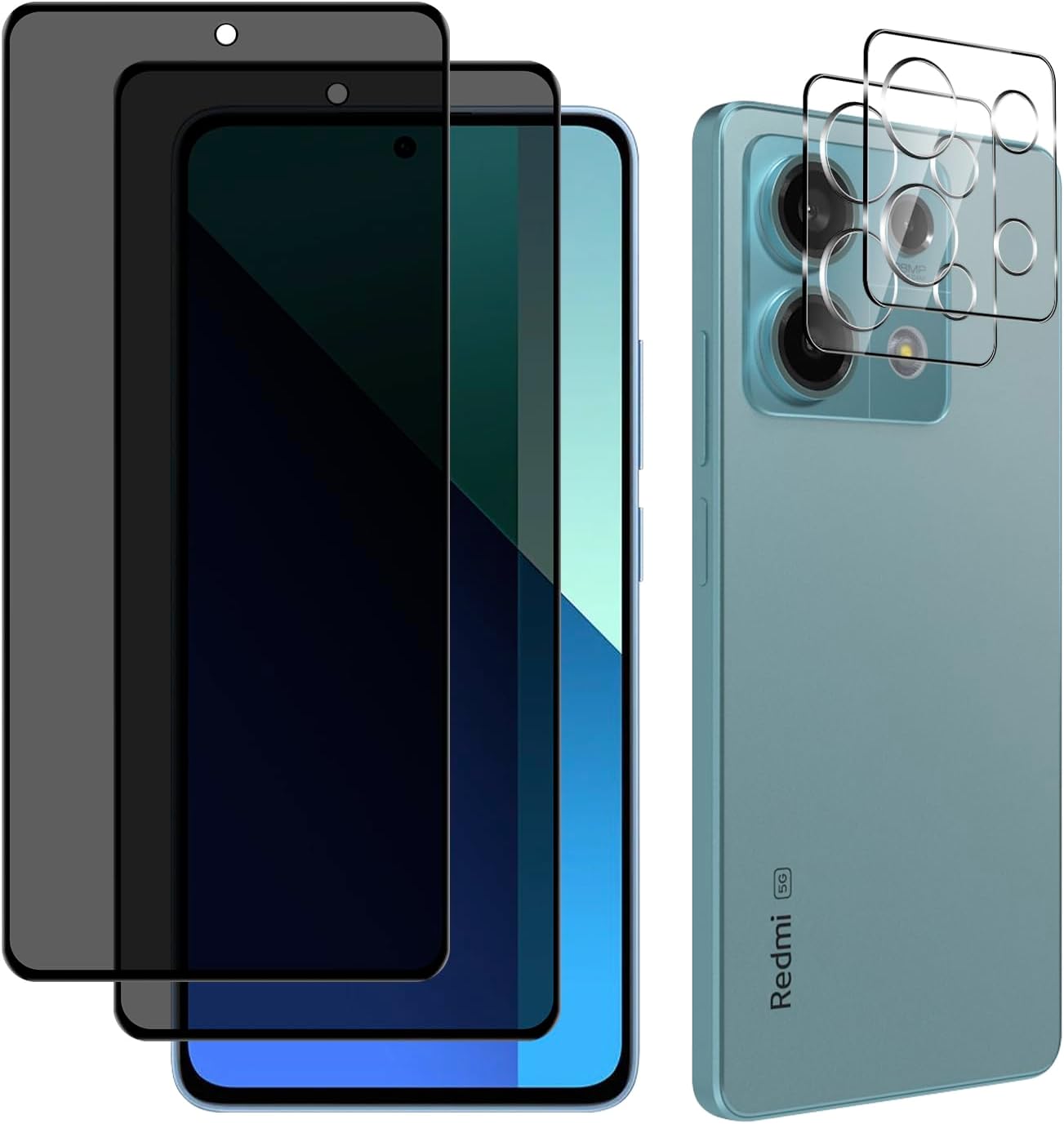 Xiaomi Redmi Note 13 5G Screen Protector Privacy Anti-Spy + Camera